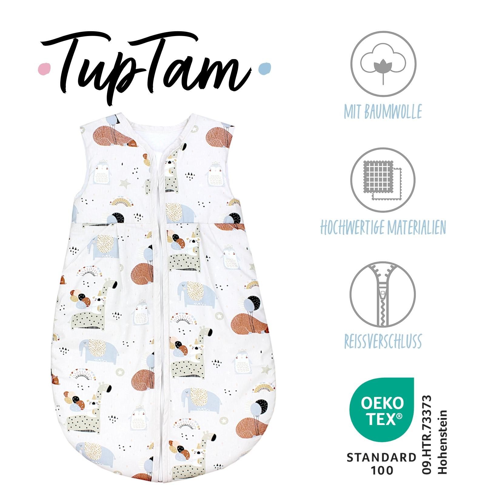 TupTam Babyschlafsack Babyschlafsack 2.5 TOG ärmellos wattiert