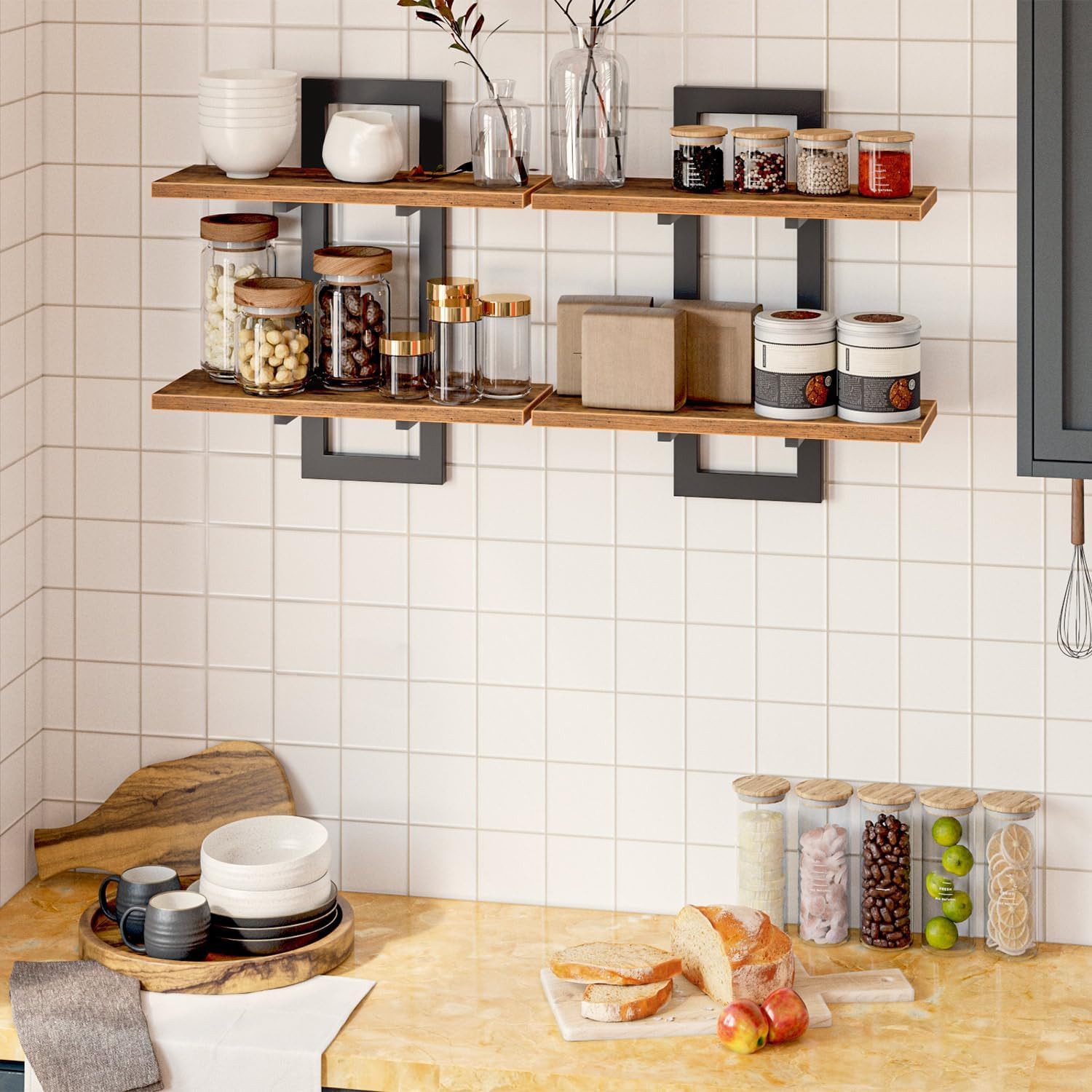 BlingBin Wandregal 2-stufige Schweberegal, Holz Wandboard, günstig online kaufen
