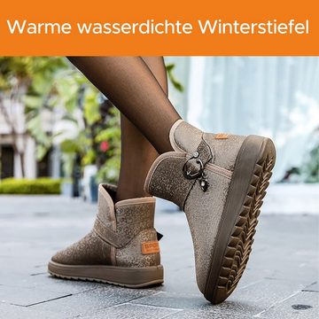 Daisred Schneestiefel Winterstiefel Winterboots Plateaustiefeletten Stiefel