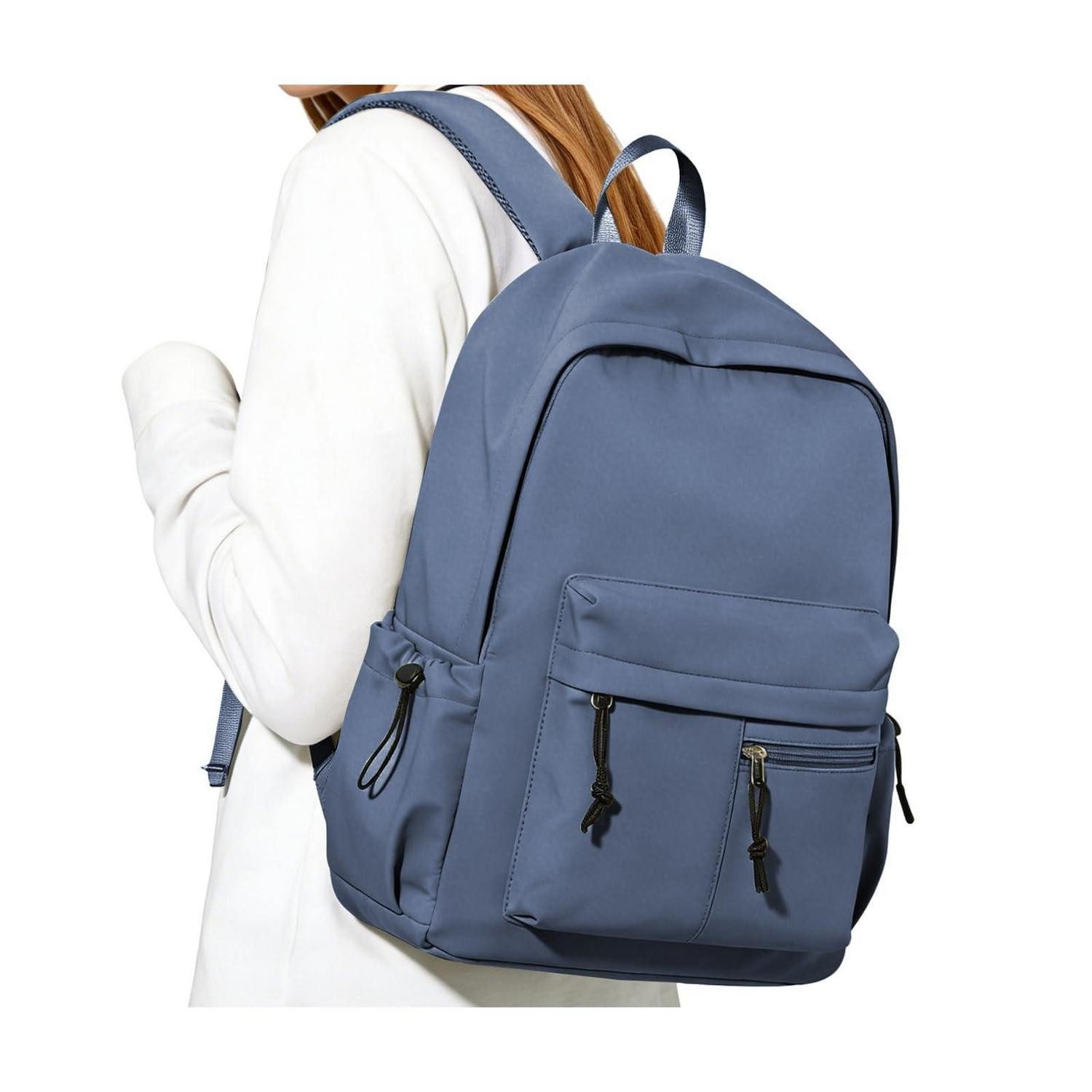 LuxusKollektion Schulrucksack Schulrucksack Teenager Mädchen Blau Lila 14 Zoll Laptop