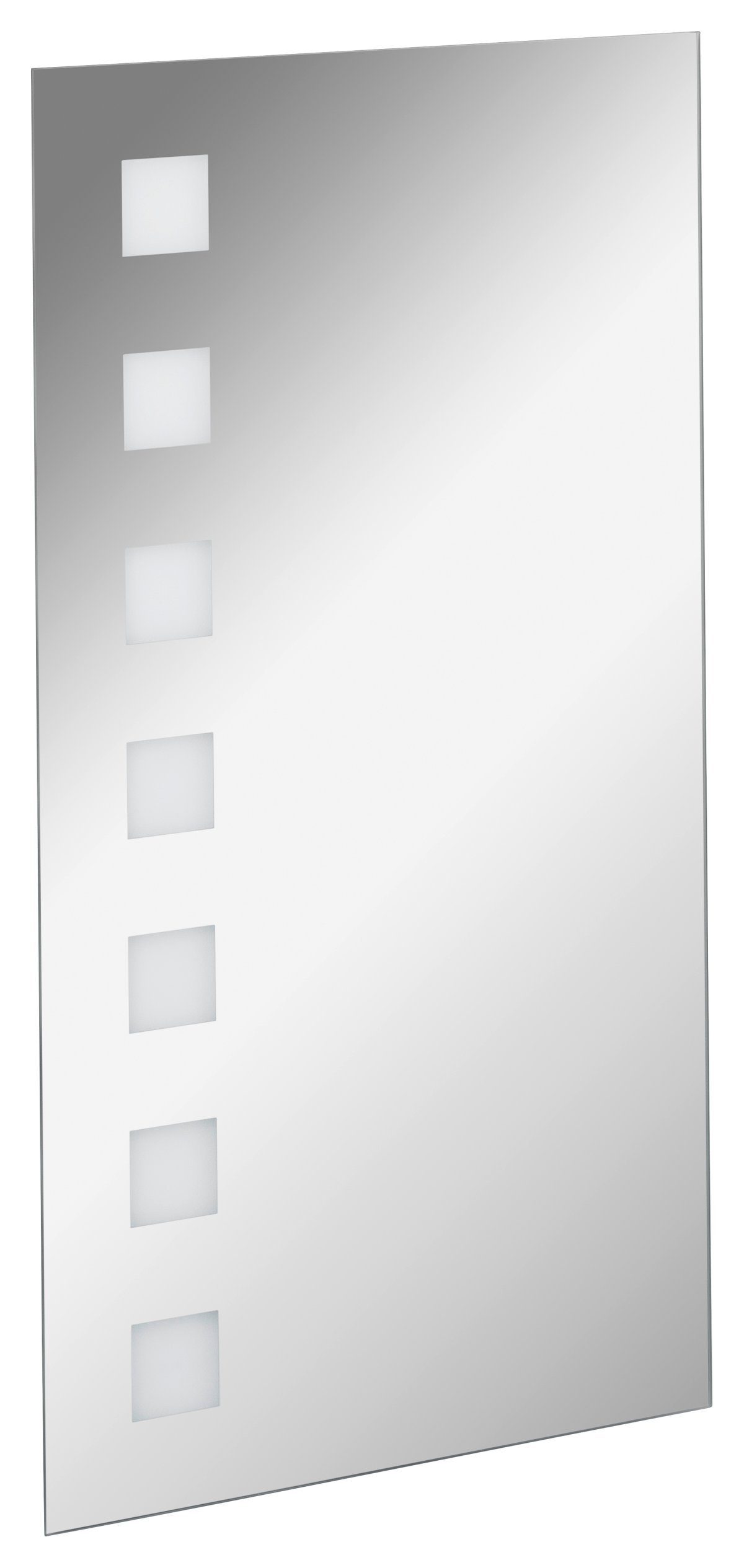 FACKELMANN Badspiegel Mirrors Spiegel karo / LED-Beleuchtung / Breite 40 cm / hängend