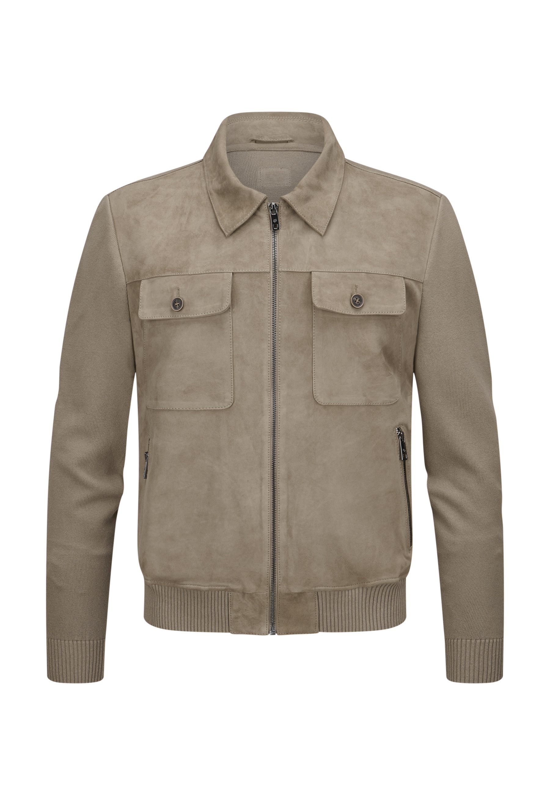 Milestone Lederjacke MSRyan Herren Bikerjacke Jacke Leder lockere Passform günstig online kaufen