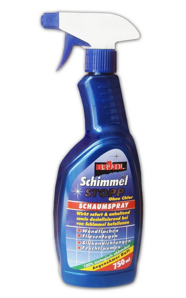 BRÜCOL SCHIMMEL STOPP 750ml Chlorfrei Schaumspray Schimmelentferner 33  Schimmelentferner (Schimmel Entferner Schimmelstop Spray)