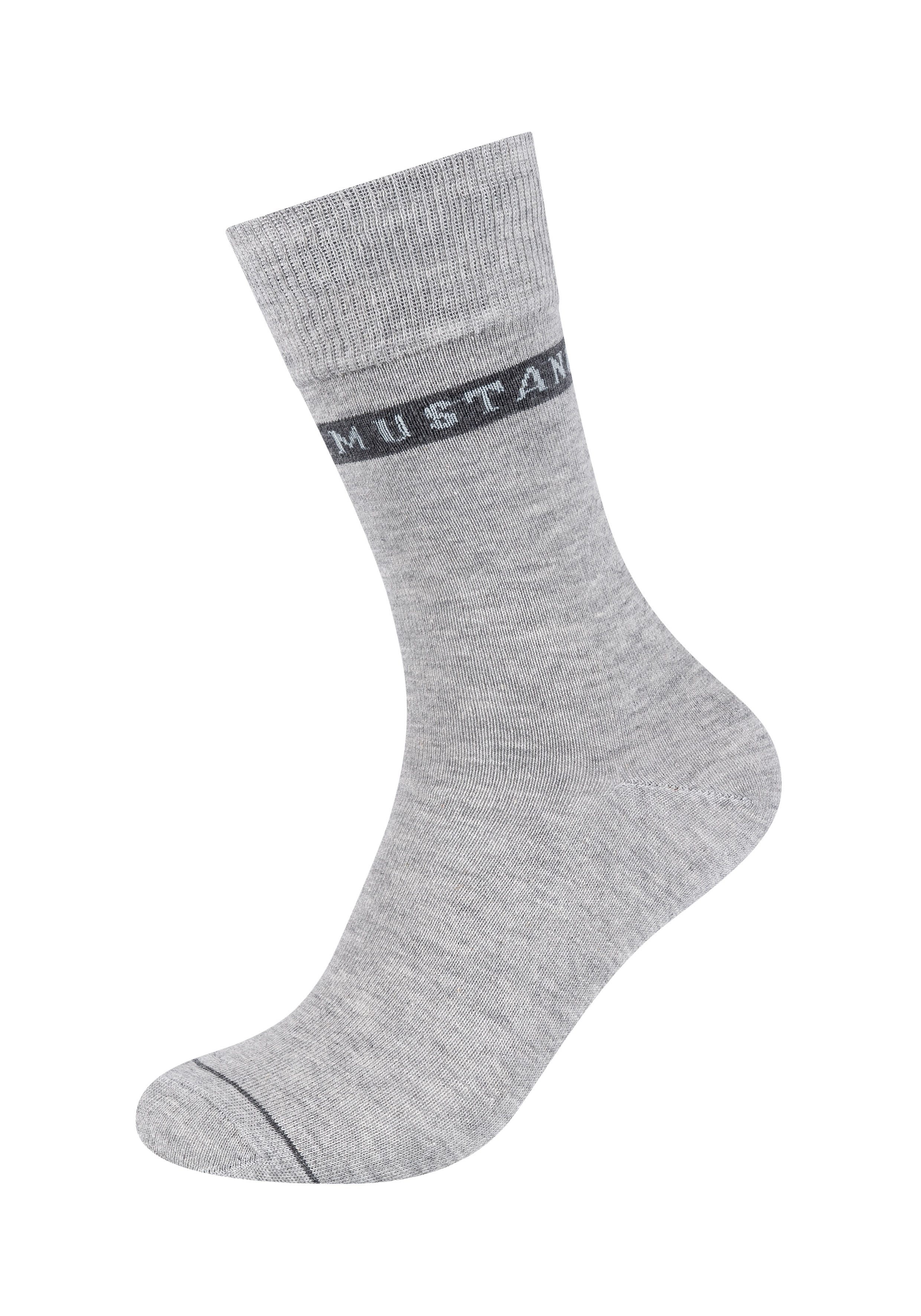 MUSTANG Socken casual (6-Paar) weicher und elastischer Komfortbund
