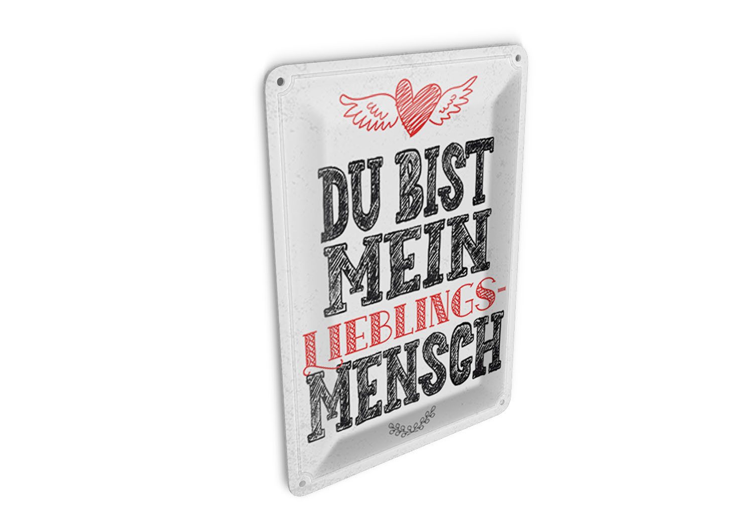 Femer GmbH Postkarte Spruch Du bist Lieblingsmensch mein Engel 10x14 cm, unfrankiert