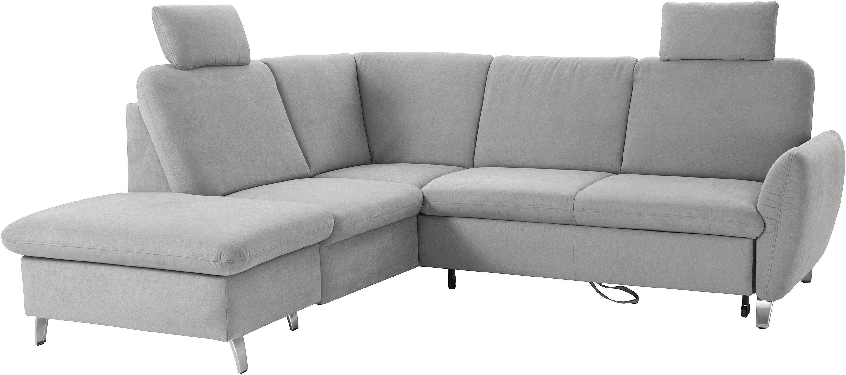 sit&more Ecksofa "Santo L-Form", mit Federkern, wahlweise mit Bettfunktion günstig online kaufen