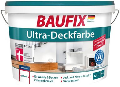 BAUFIX Wand- und Deckenfarbe »Ultra-Deckfarbe«, für den Innenbereich