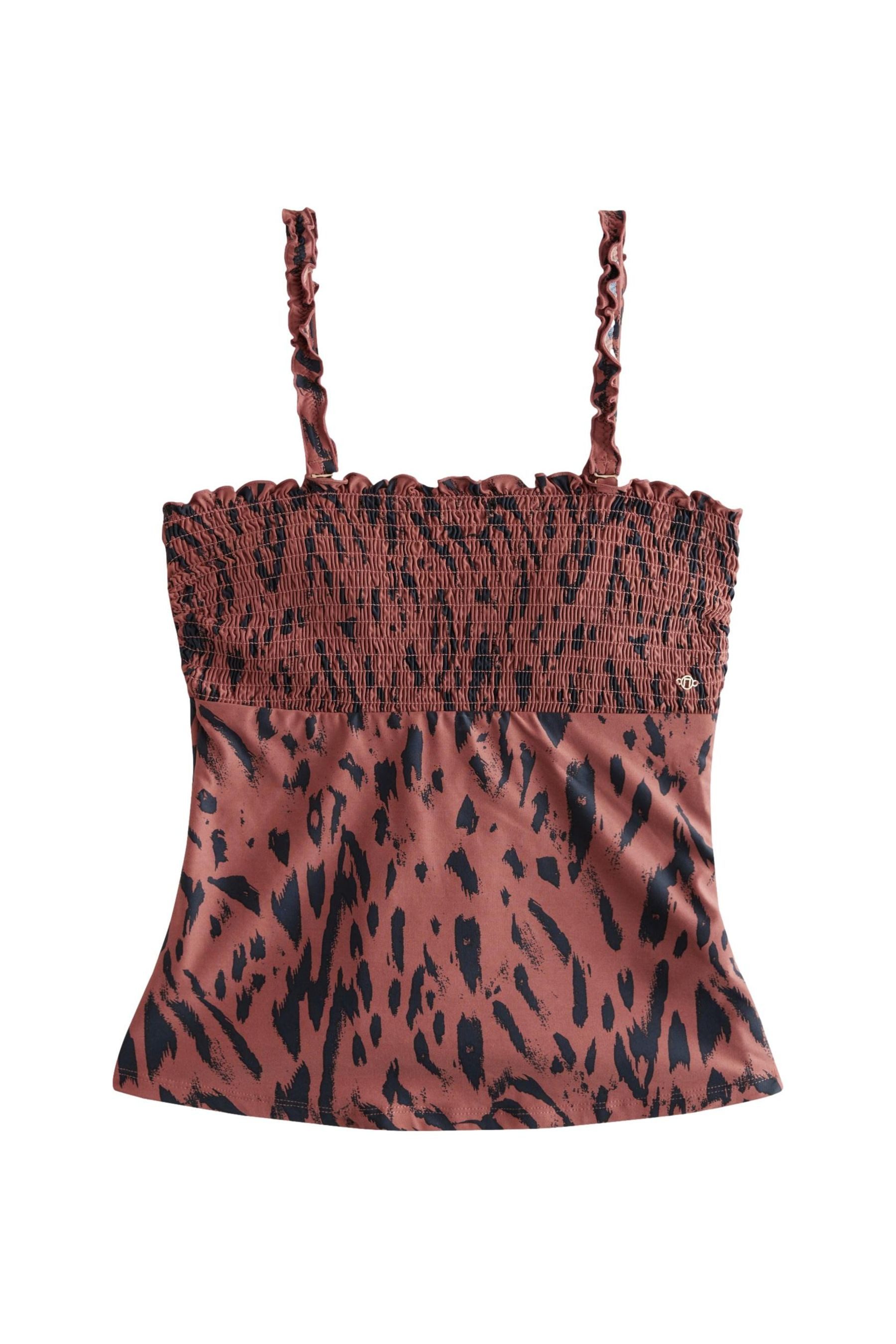 Next Tankini-Top Bauchformender Bandeau-Tankini mit Raffdetails günstig online kaufen