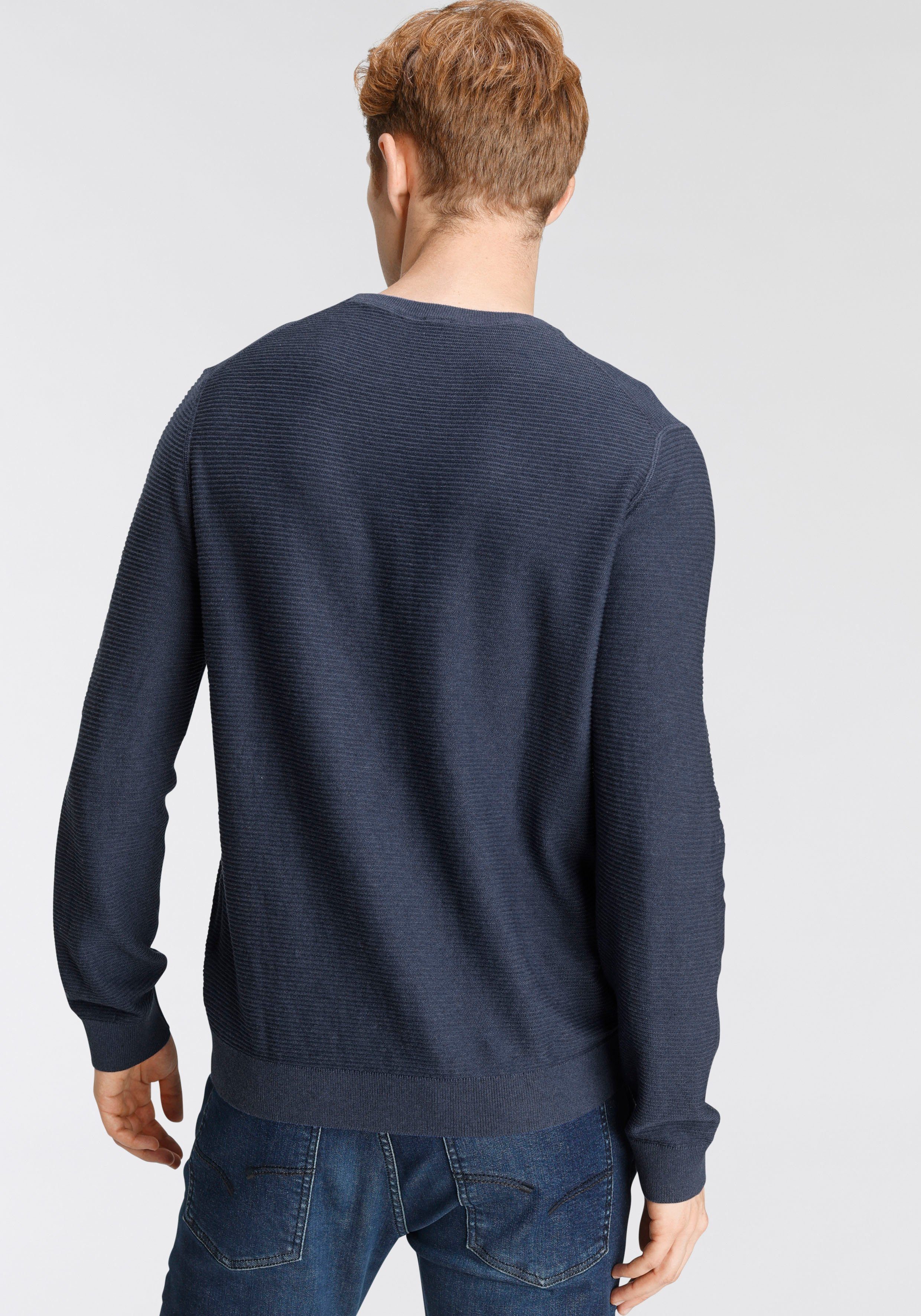 OLYMP Rundhalspullover OLYMP Strick Casual mit günstig online kaufen