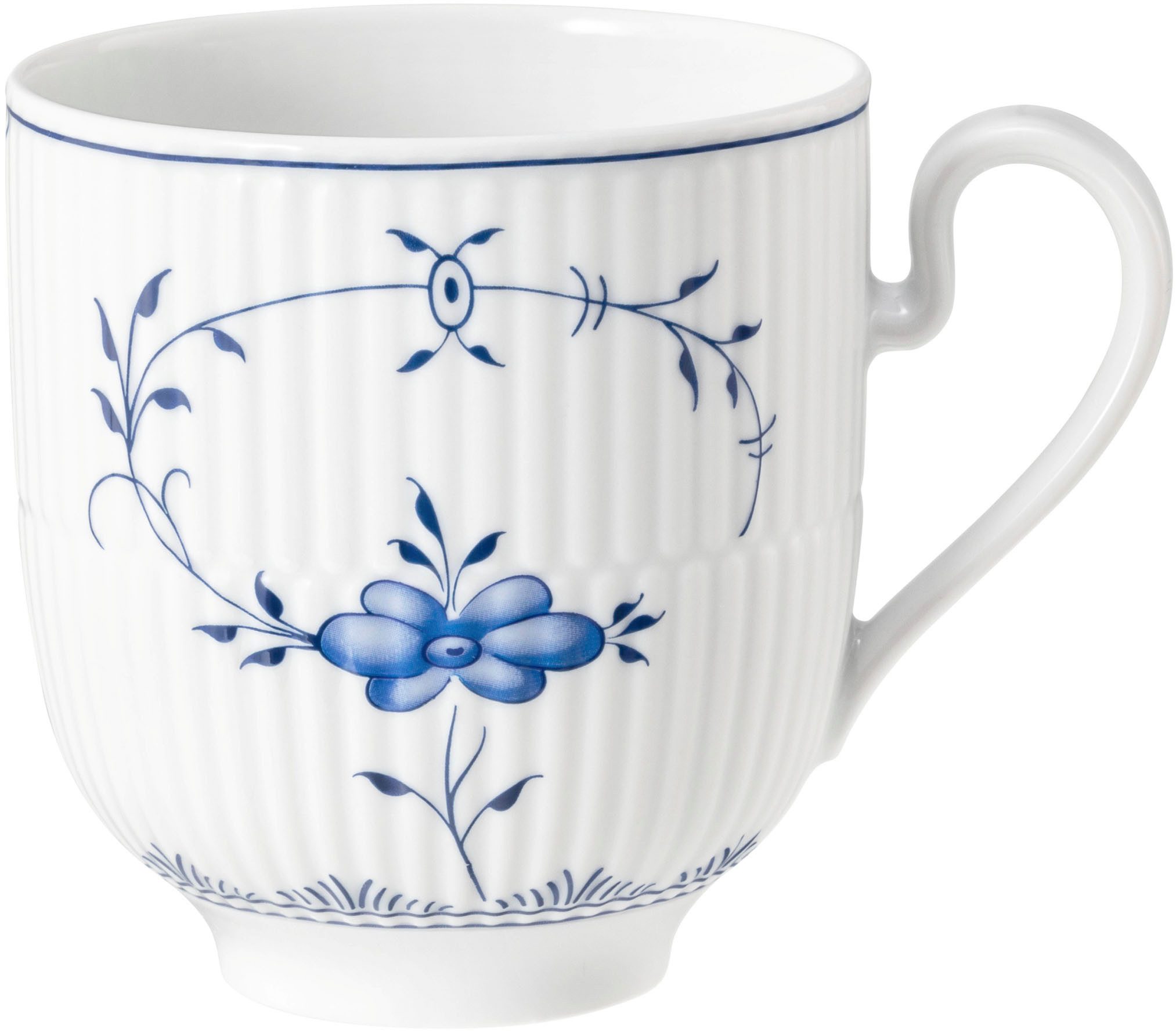 Seltmann Weiden Becher Amina Strohblume, 1-tlg., Porzellan, Kaffeebecher, Tasse, mit Relief