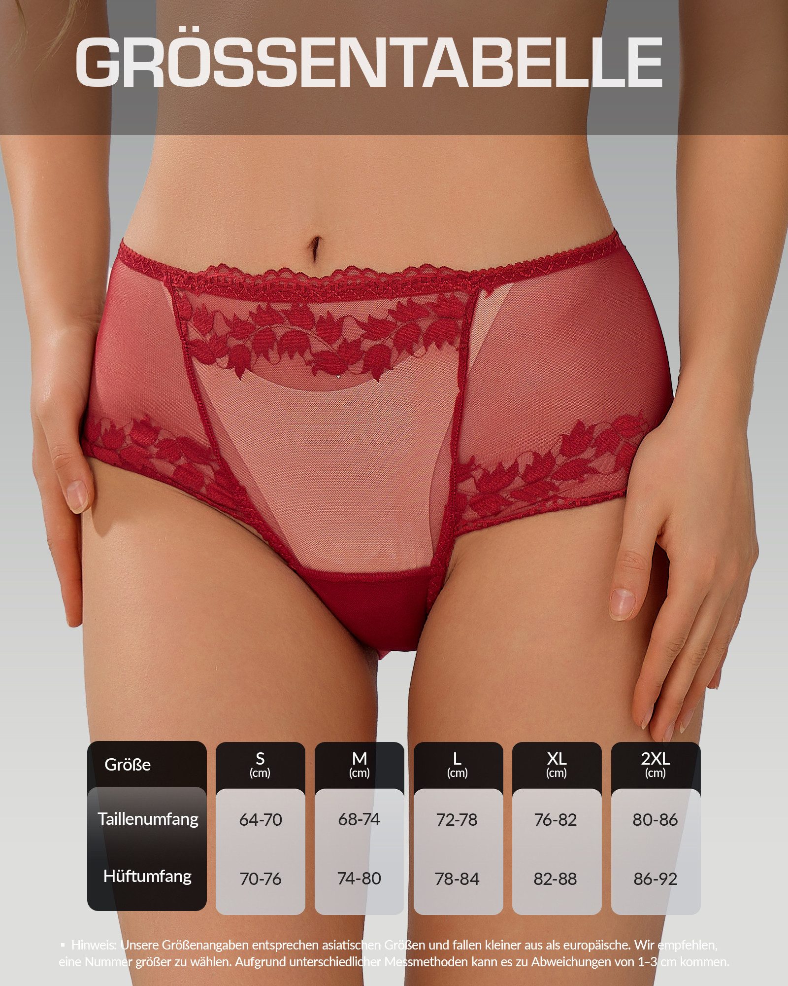TANSTC Hipster Moderne Unterhosen Unterwäsche Damen sexy Elastische Bequeme Slips Elastisch,Atmungsaktiv,Spitze,Alltag – Bild 5 von 5