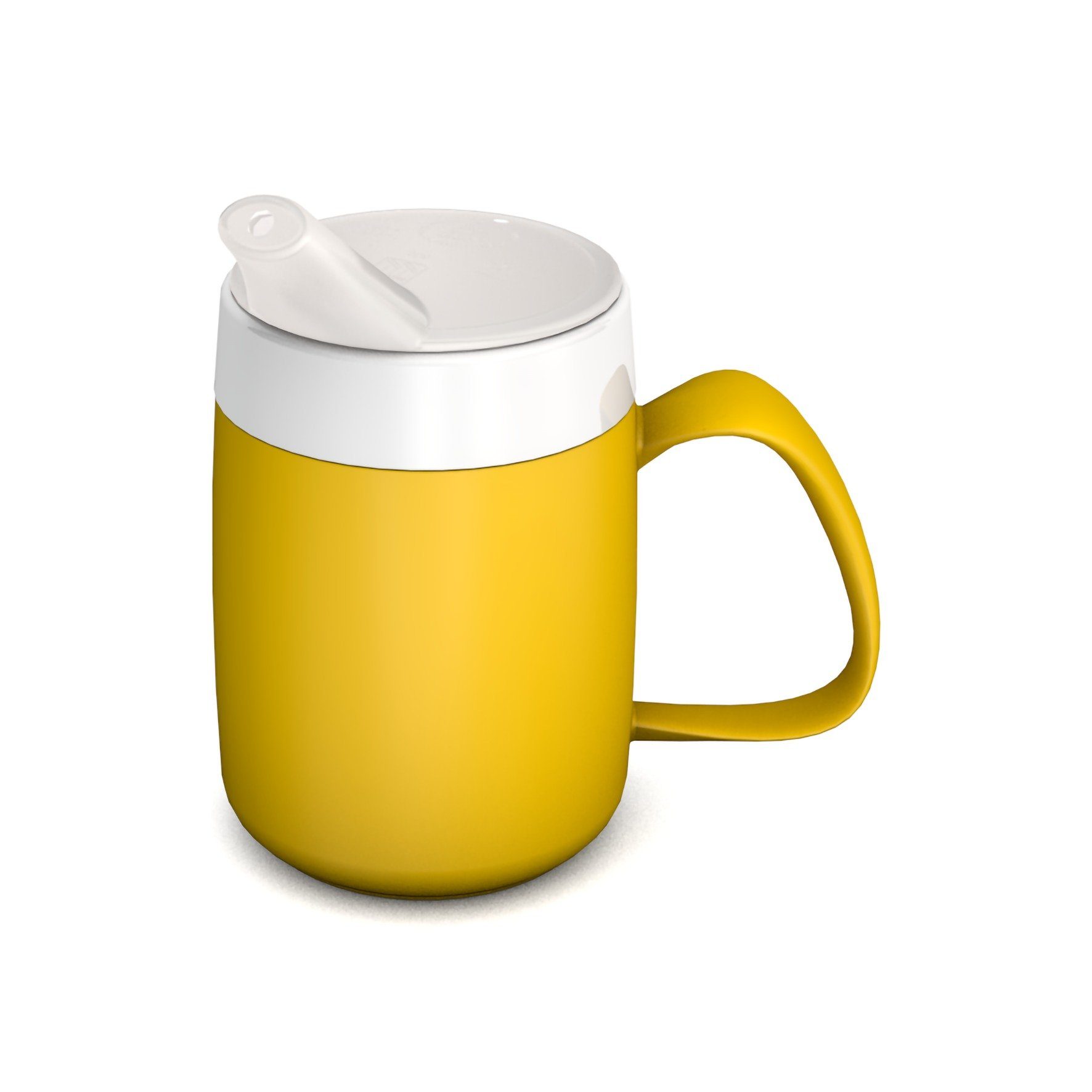 Ornamin Schnabelbecher Becher mit Trink-Trick mit Schnabelaufsatz/Trinkaufsatz, Qualitätskunststoff, Trink-Trick I Trinkhilfe I bruchstabil I BPA-frei I Made in Germany