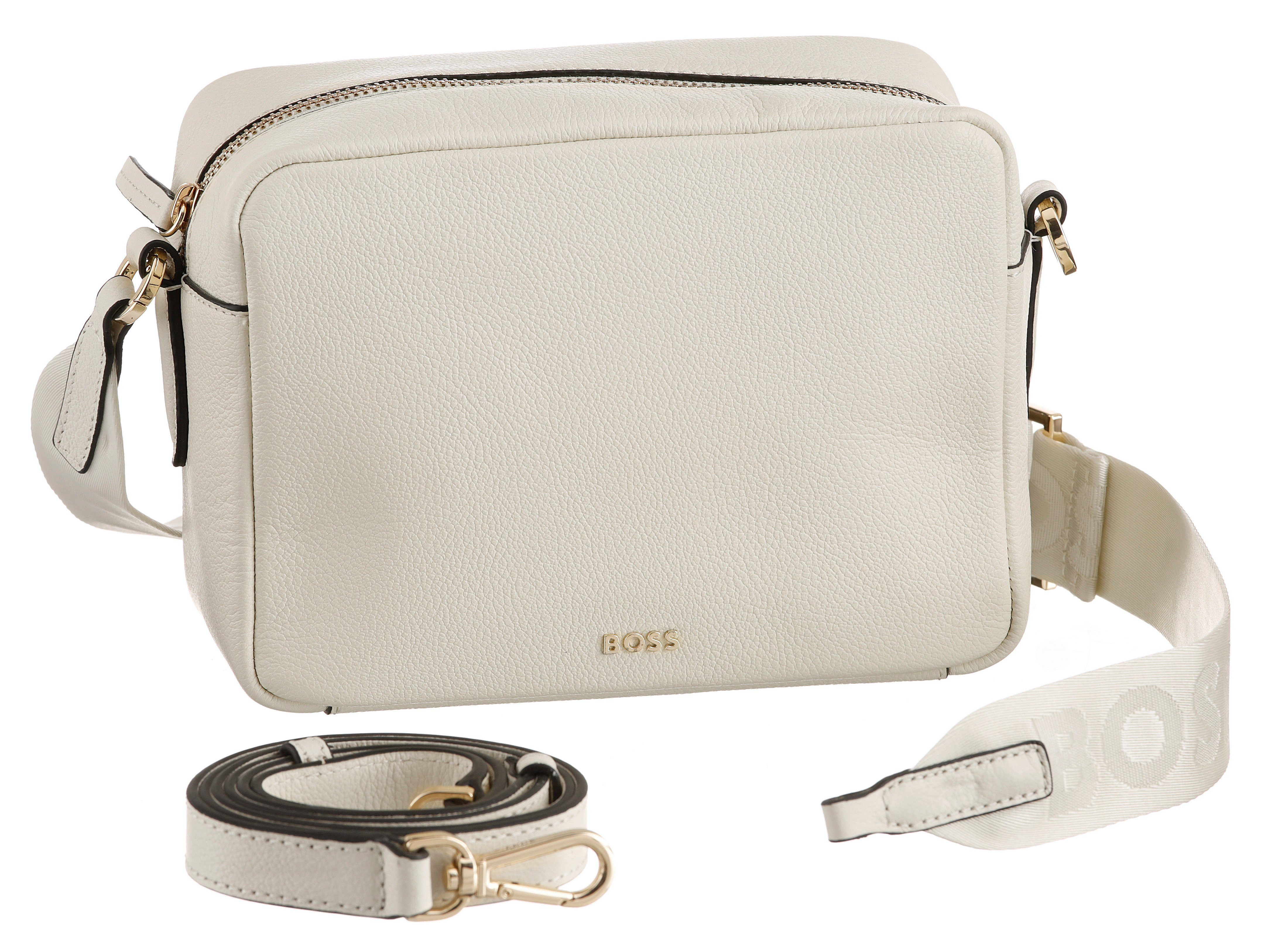 BOSS Umhangetasche Alyce Crossbody Crossbody Bag Handtasche zertifiziertes Leder Leather Working Group Schulterriemen mit Markenloge