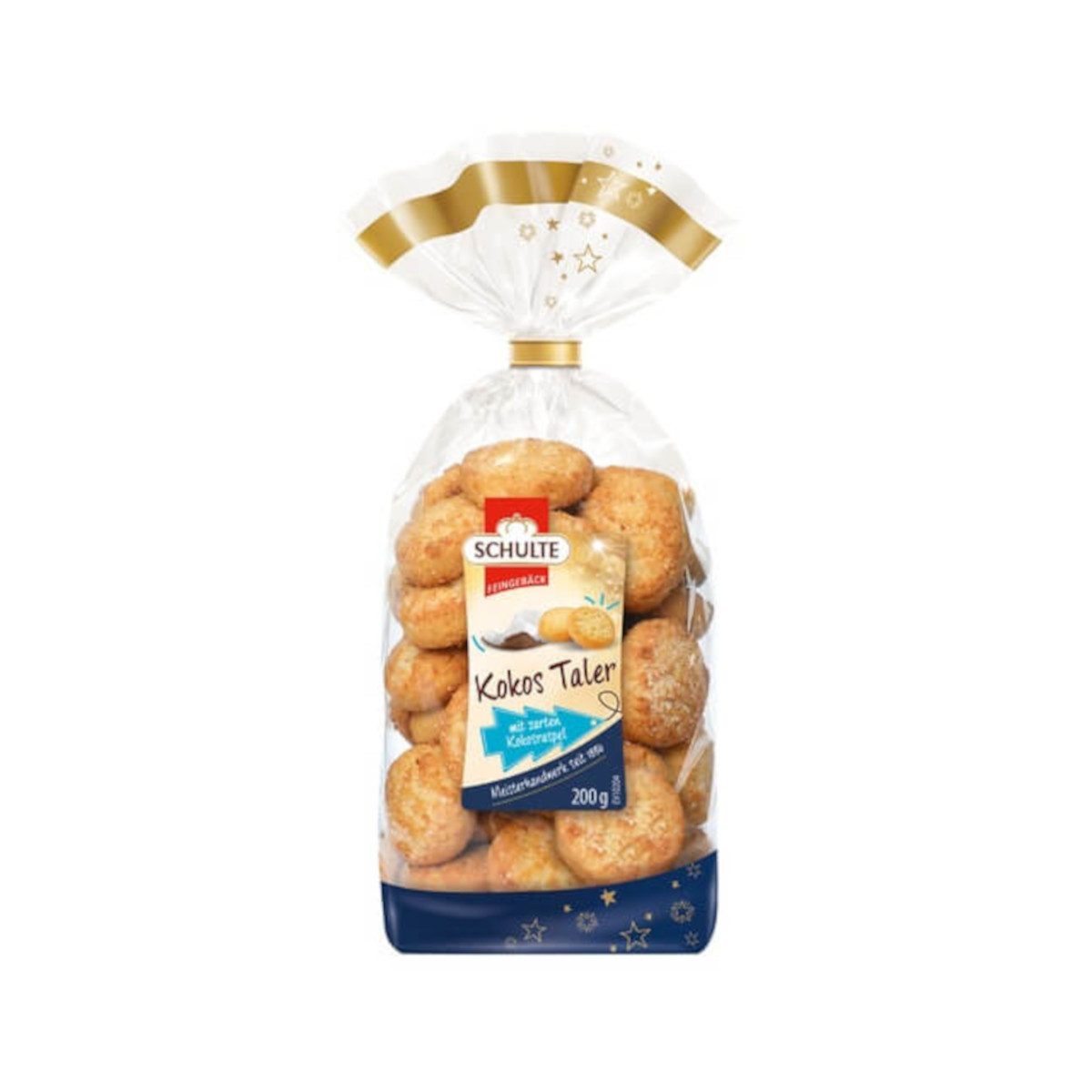 Schulte Süßigkeit, Schulte Gebäck Kokostaler Gebäck mit feiner Kokosnote Packung 200g