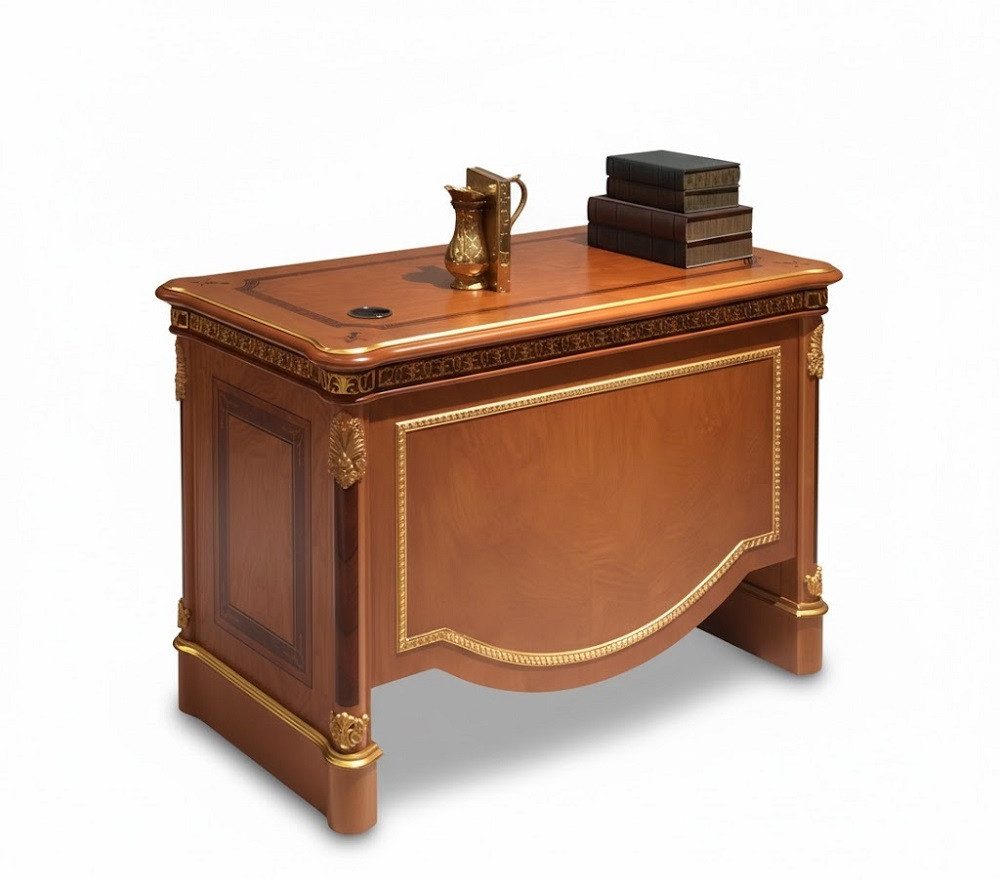 Xlmoebel Computertisch Klassische Design Barock Rokoko Büromöbel Holz Tische Sofort (1-St), Hergestellt in Europa