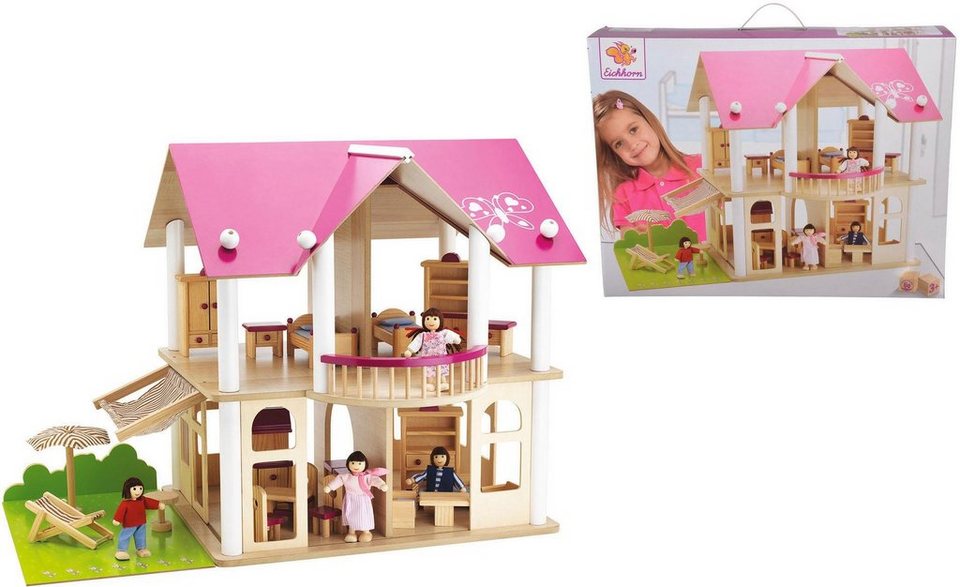 Eichhorn Puppenhaus Villa 27 Teile Kaufen Otto