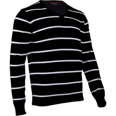 hemmy Fashion V-Ausschnitt-Pullover Pulli Sweater V-Ausschnitt, versch. Ausführungen und Farben erhältlich