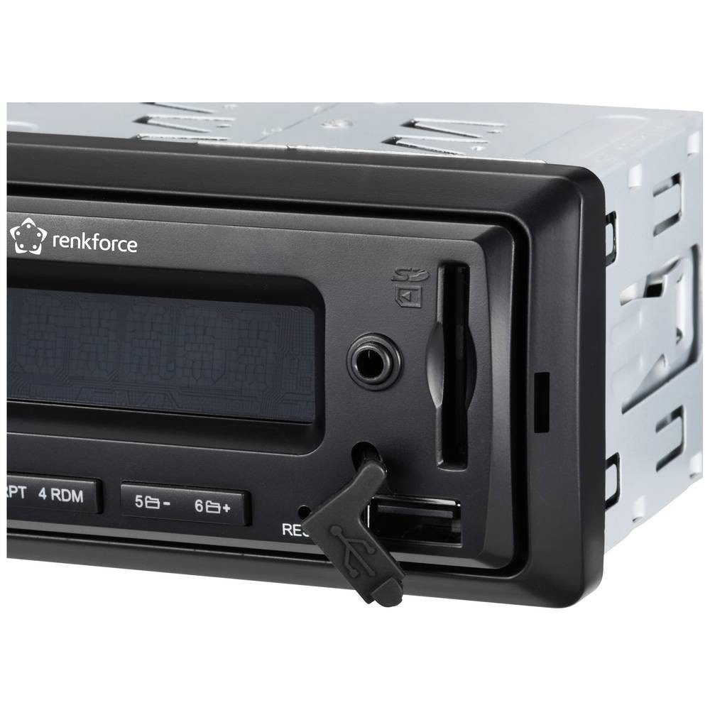 Renkforce Autoradio RF-6085490 Autoradio (inkl. DAB-Antenne, DAB+ Tuner, Bluetooth®-Freisprecheinrichtung) – Bild 5 von 5