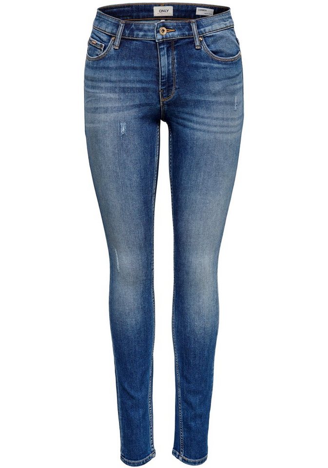 Only Skinny-fit-Jeans »CARMEN«, Knackige Stretchjeans von ONLY online ...