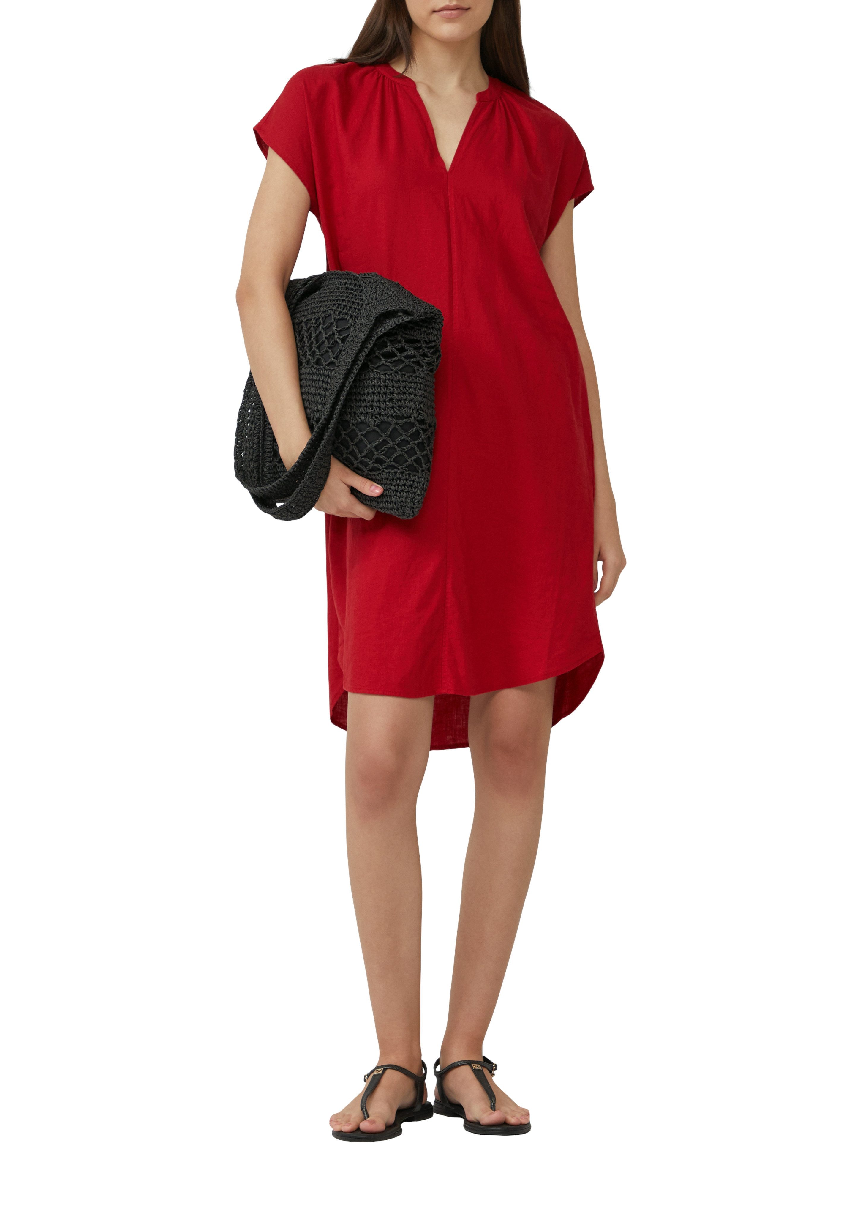 s.Oliver Sommerkleid mit überschnittenen Schultern günstig online kaufen