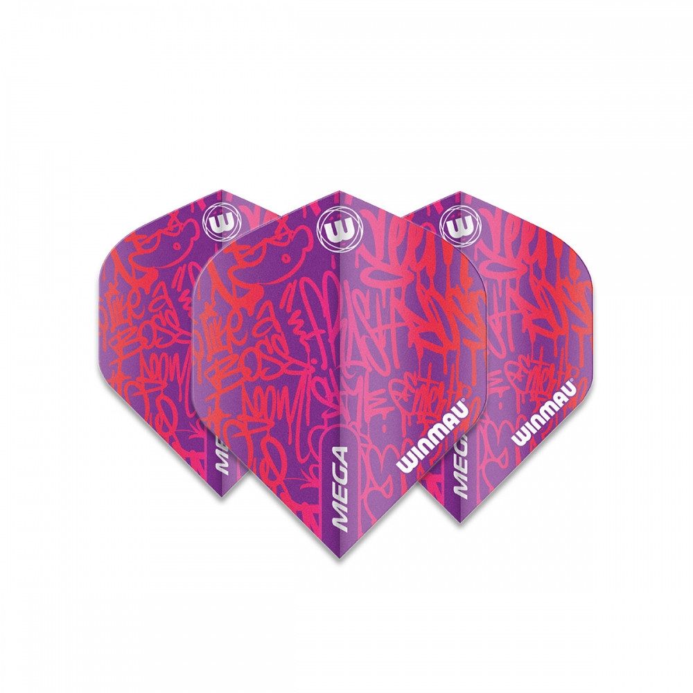Winmau Dartpfeil Winmau Flights Mega S. Purple - Profi-Dartflights.