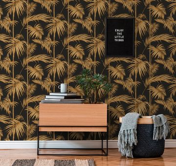 living walls Vliestapete Metropolitan Stories Lola Paris, botanisch, tropisch, Floral Tapete Palmen