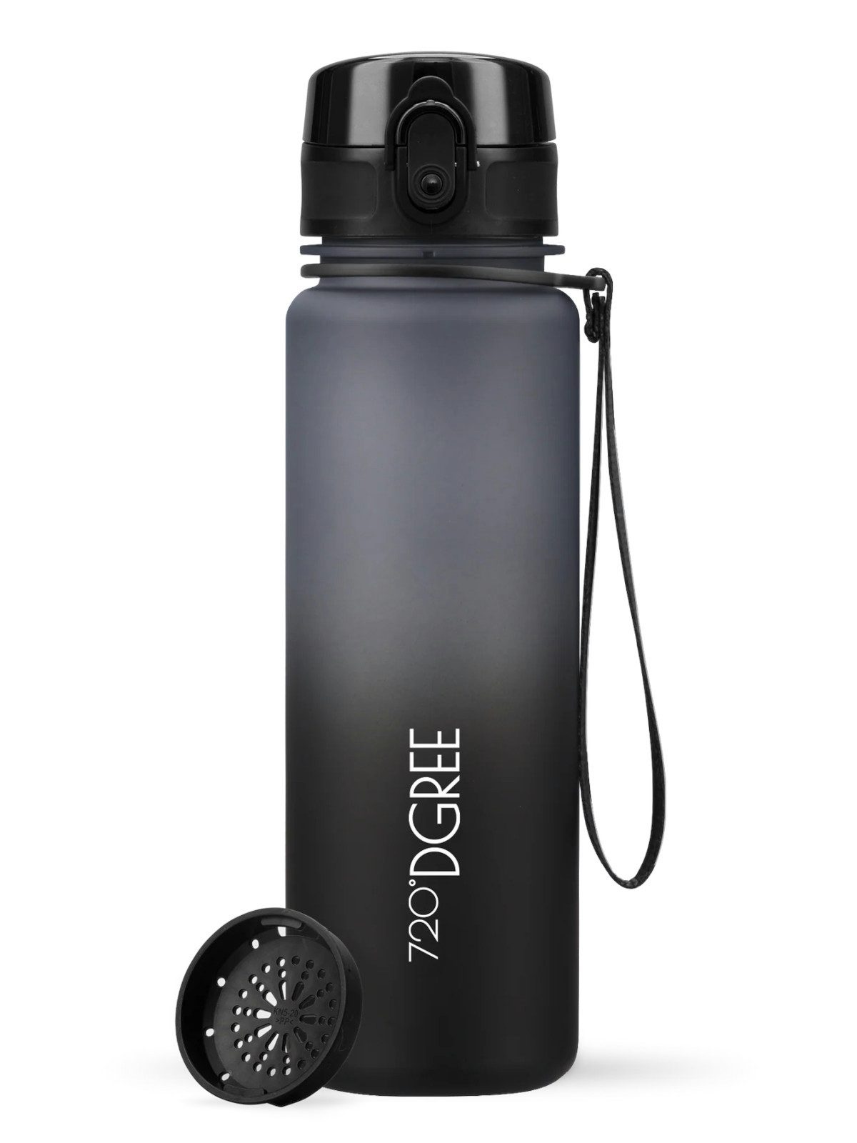 720°DGREE Trinkflasche Trinkfl. uberBottle Multic. softTouch m.Sieb stone gr./onyx bl. 1l