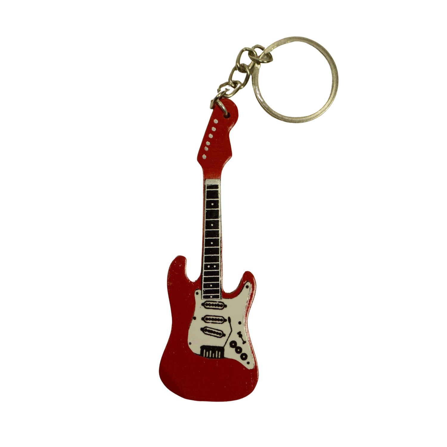 FTWdesign Schlüsselanhänger E-Gitarre Schlüsselanhänger in rot günstig online kaufen