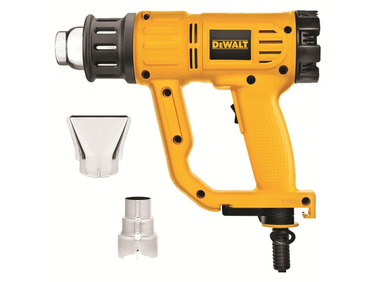 DeWalt Heißluftgebläse 1800 Watt, 1800 in W, bis max. 600 °C, Kabelgebunden mit stufenloser Temperaturregelung
