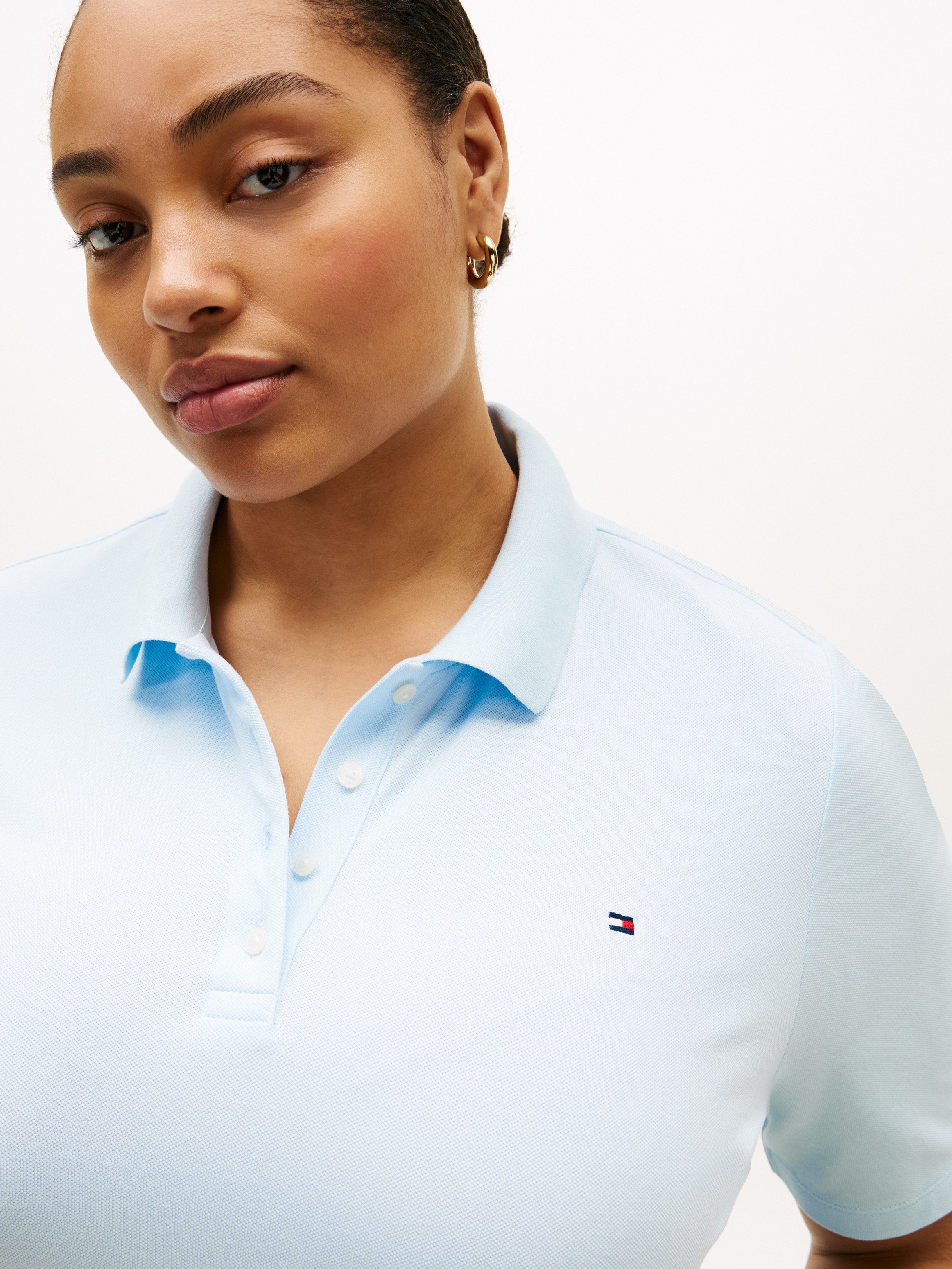 Tommy Hilfiger Curve Poloshirt CRV 1985 REG PIQUE POLO SS in großen Größen, günstig online kaufen