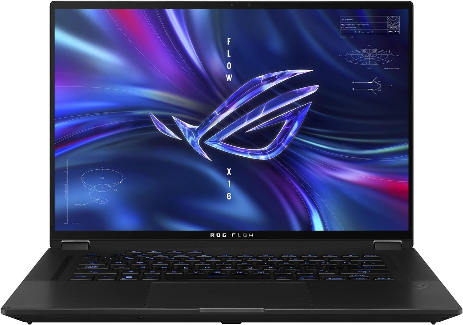 Asus ROG Flow X16 Gaming-Notebook (Intel, RTX 4060, 1000 GB SSD, QHD+ 240Hz/3ms brilliantes IPS Display mit QWERTZ Tastatur)