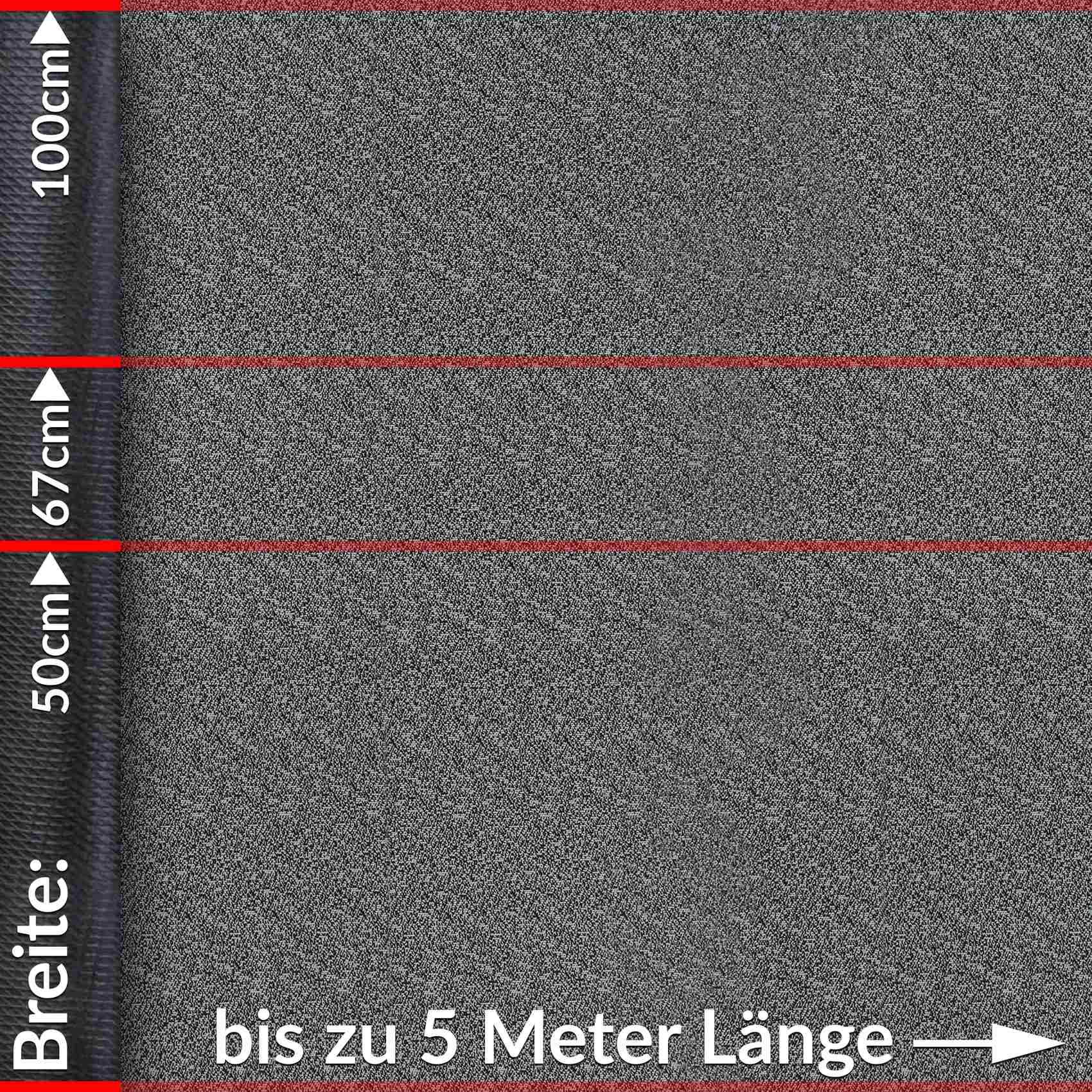 ANRO Küchenläufer Teppichläufer TAMARA Läufer Textil, Eckig, Höhe: 3 mm, Velour