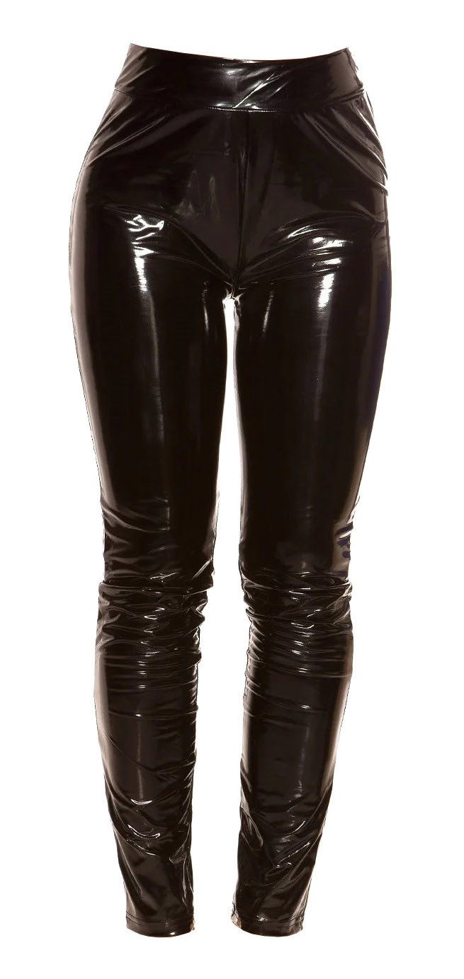 Koucla Highwaist Leggings Wetlook Hose mit günstig online kaufen