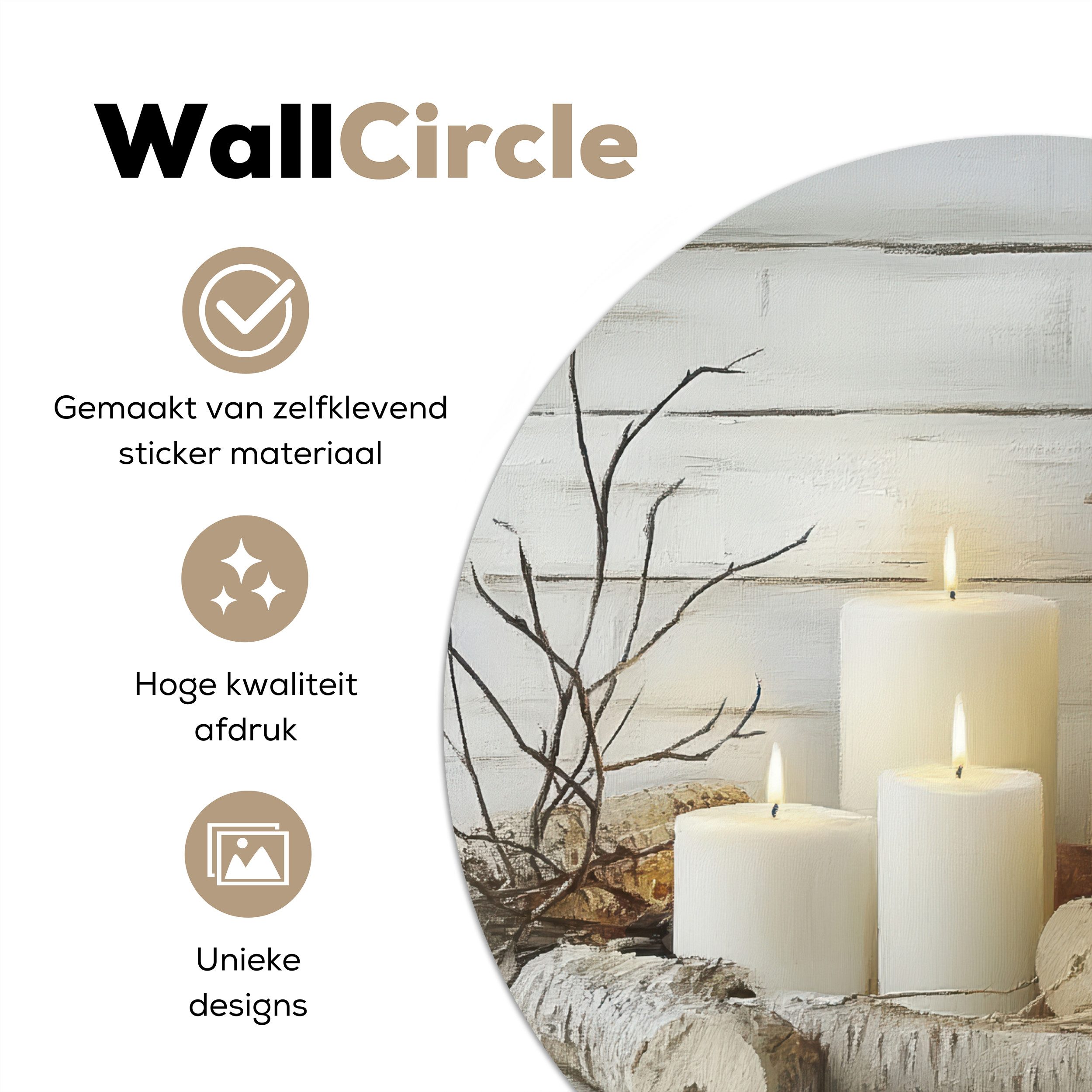 MuchoWow Wandsticker Stilleben - Weiß - günstig online kaufen