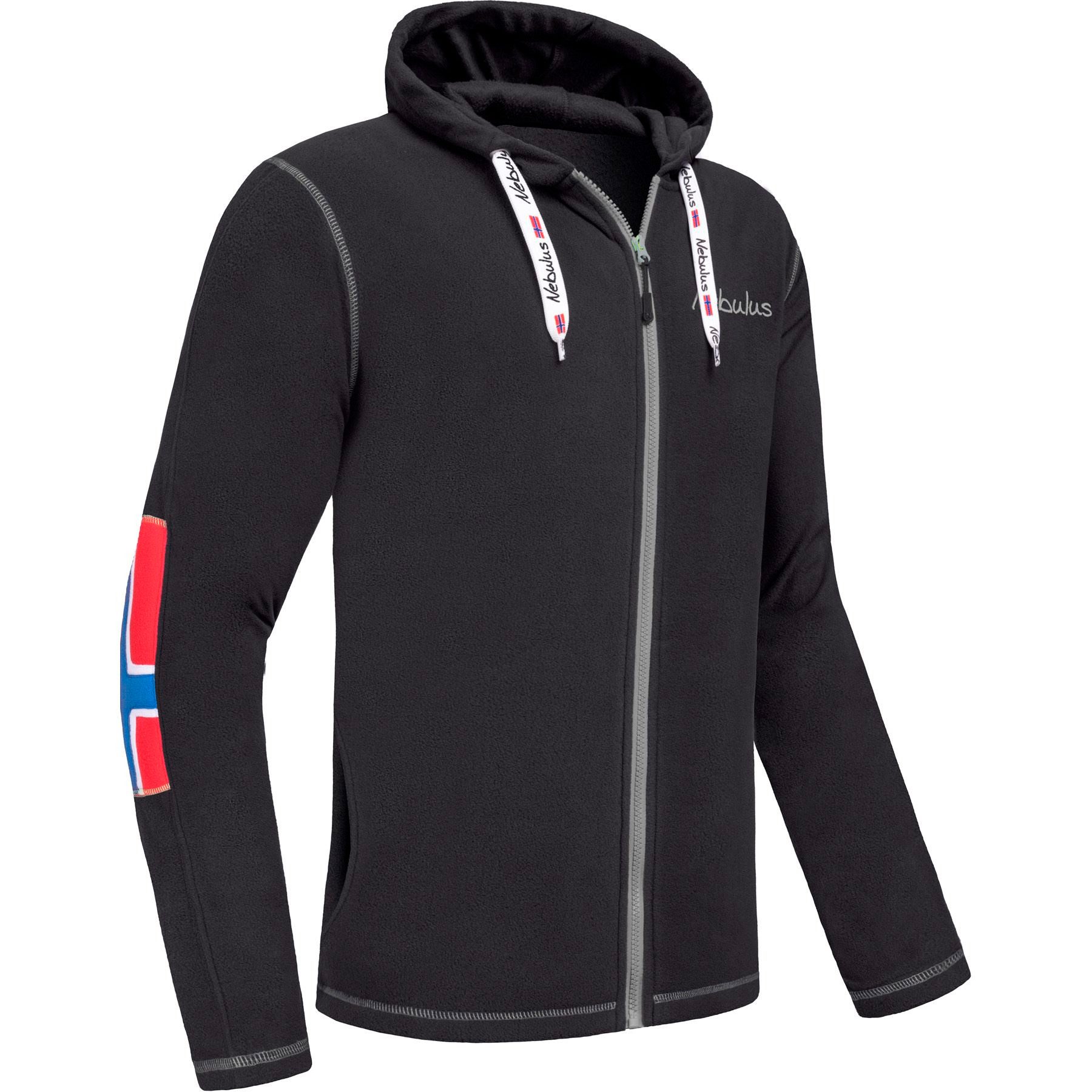 Nebulus Fleecejacke NORDAST, P6711 - Herren, schwarz-grau, XXL günstig online kaufen
