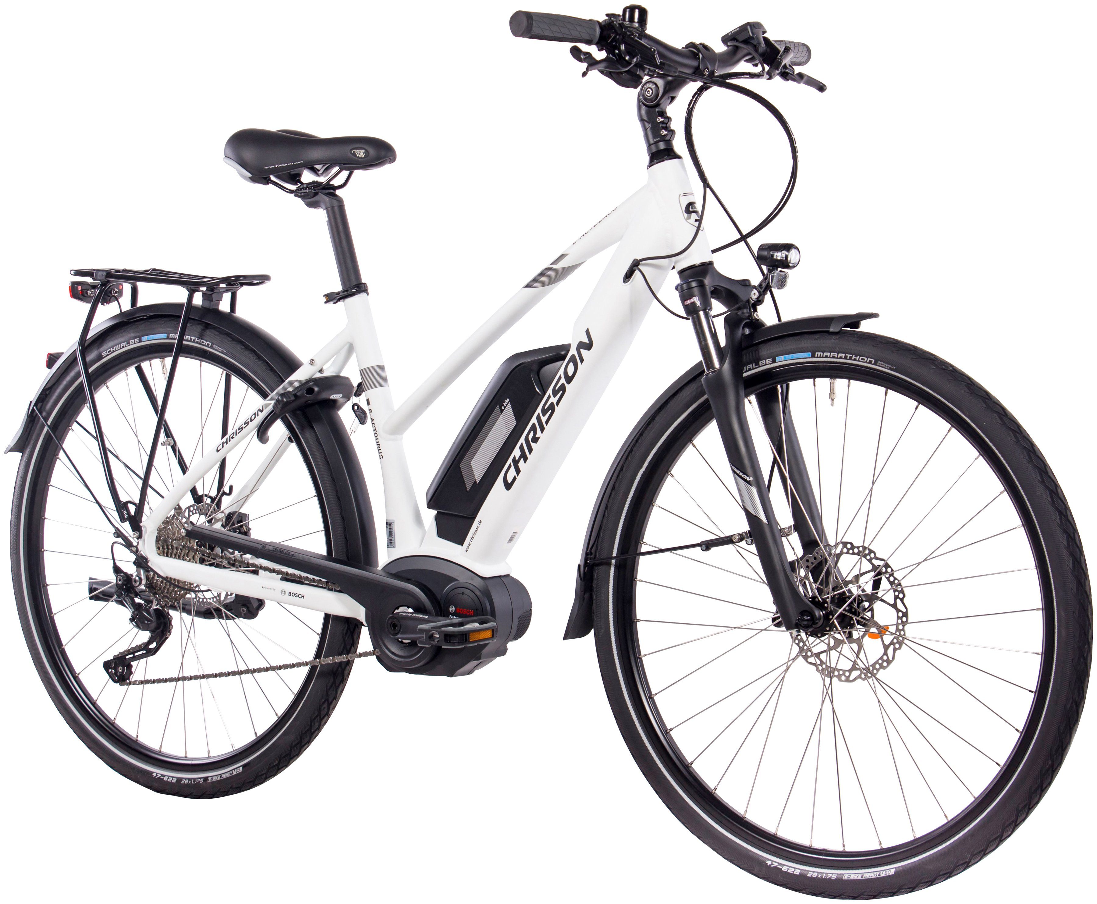 CHRISSON E-Bike Trekking Damen »E-ACTOURUS Lady«, 10 Gang ...