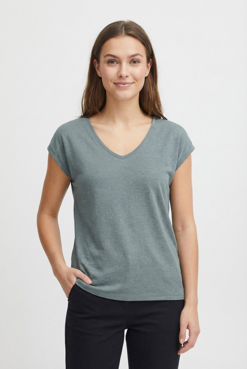 pieces Kurzarmshirt PC BILLO Viskosemischung, loose fit günstig online kaufen