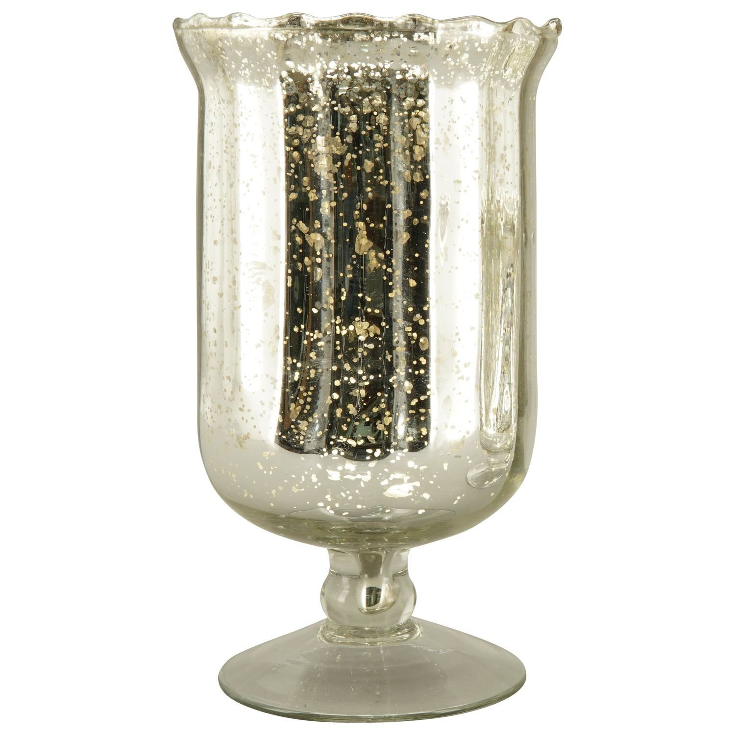Dekovase Vase Verrerie - silber - Glas - 11x11x19 cm