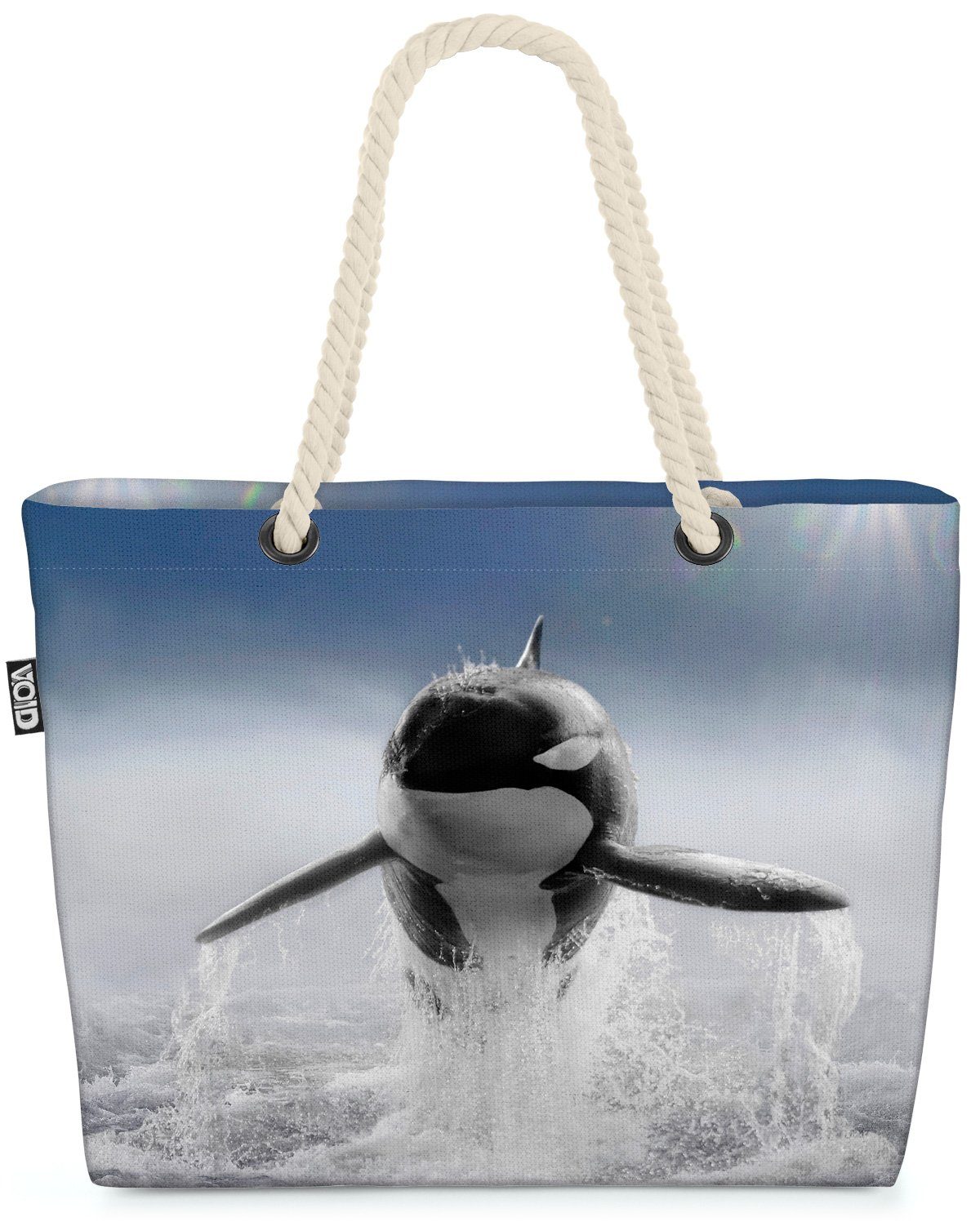 VOID Strandtasche (1-tlg), Killerwal Wal Meer Ozean Willy schwertwal free sprung wasser willy an | Strandtaschen