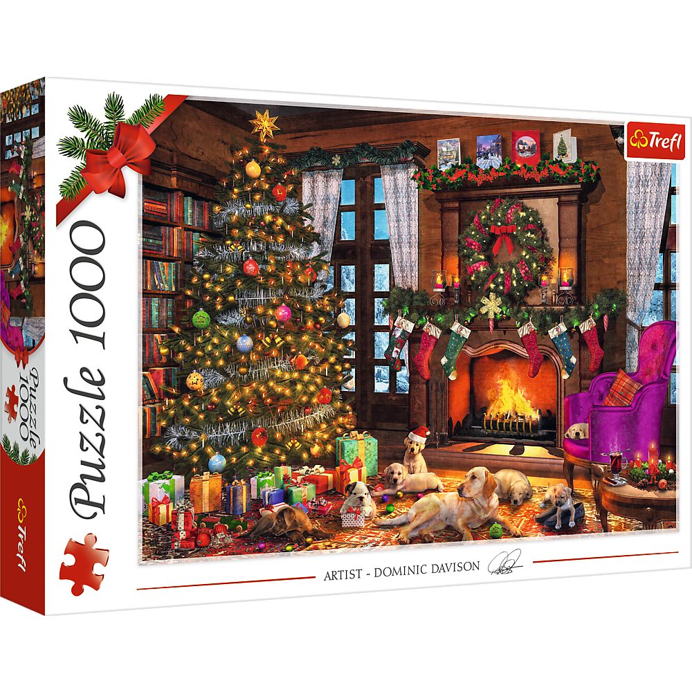 Trefl Puzzle Dominic Davison Weihnachten kommt 1000 Teile Puzzle, 1000 Puzz günstig online kaufen