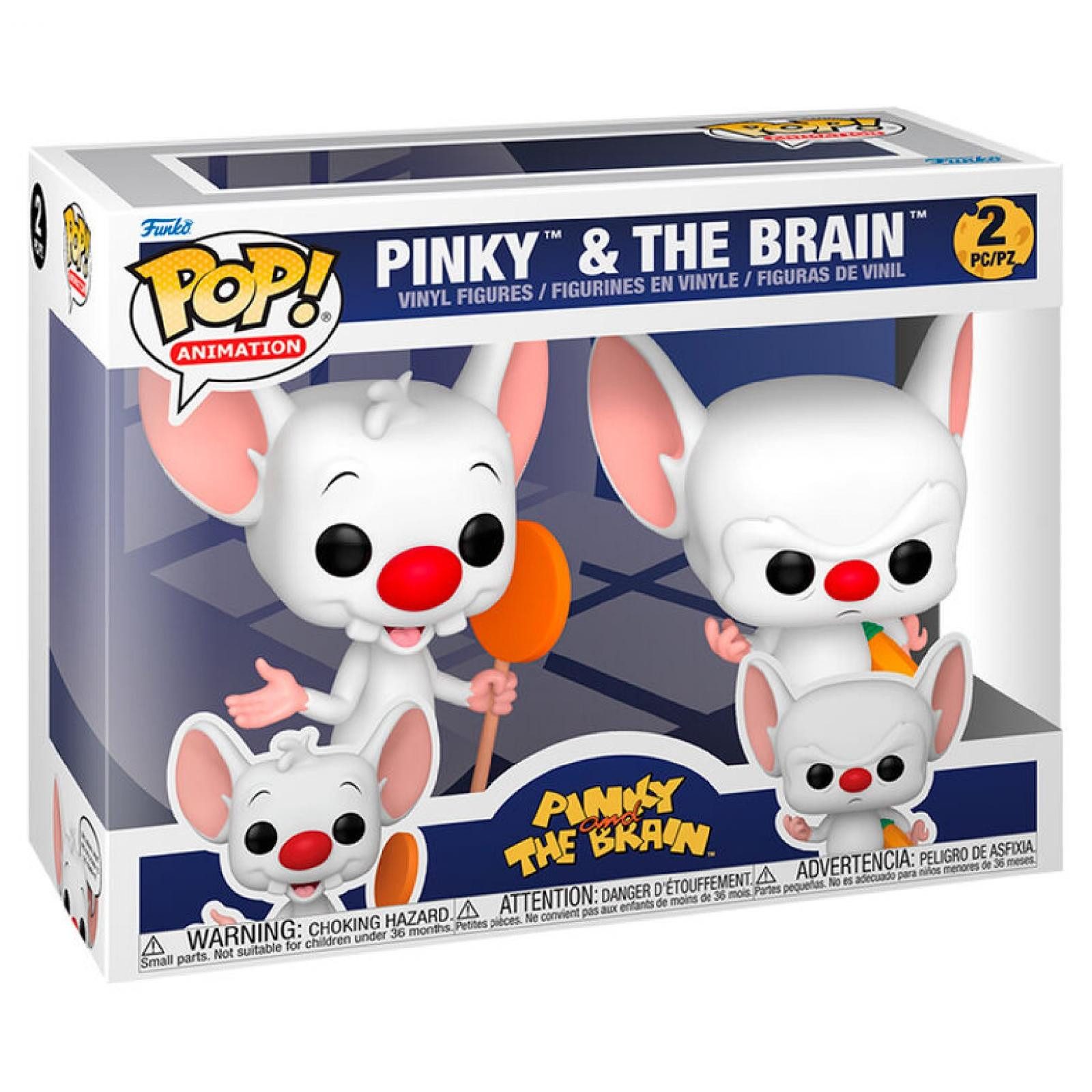 Funko Sammelfigur FUNKO POP pack 2 figures Pinky & The Brain
