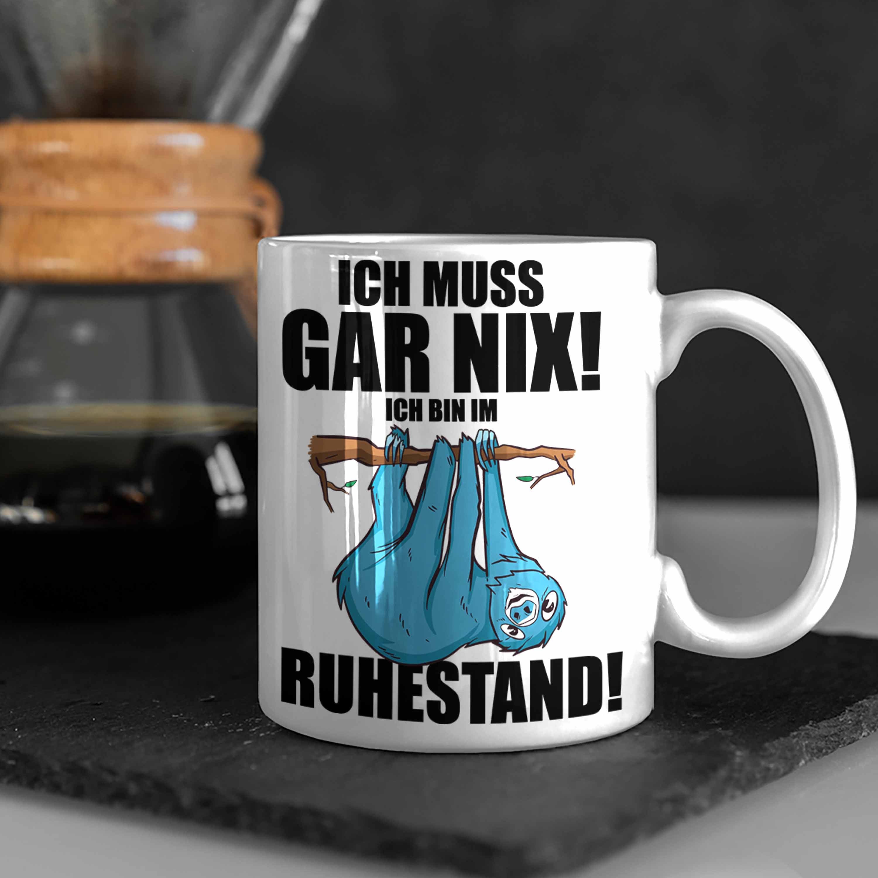 Ich Trendation Rentner - Kaffeetasse Muss Tasse Spruch Bin Rentnerin weiss Renteneintritt Tasse Nix Rente Gar Geschenk Trendation Ich Im Ruhestand