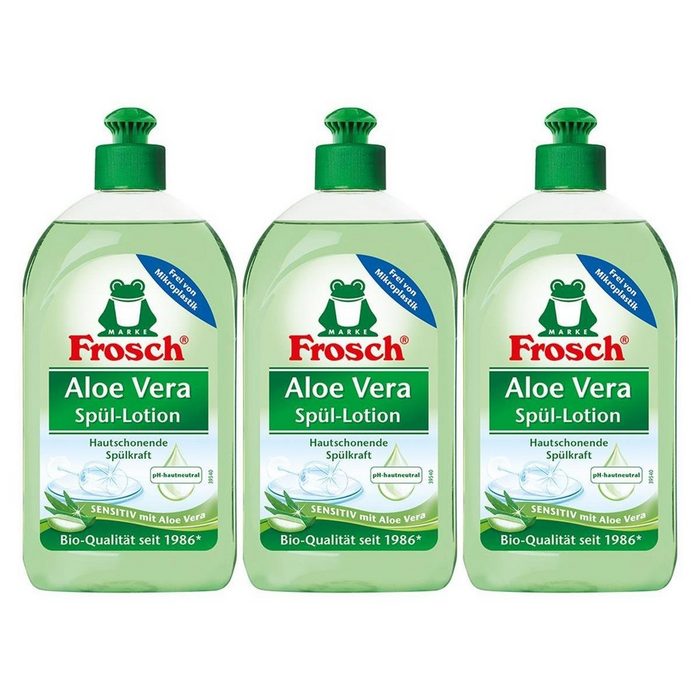 FROSCH 3x Frosch Aloe Vera Handspül-Lotion 500 ml Geschirrspülmittel