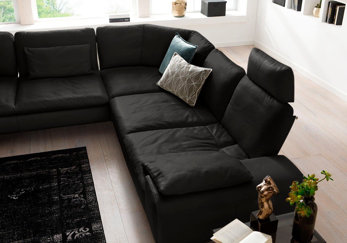 W.SCHILLIG Ecksofa valentinoo, Designsofa, elegant und bequem, L-Form, Set, mit Sitztiefenverstellung, Breite 318 cm