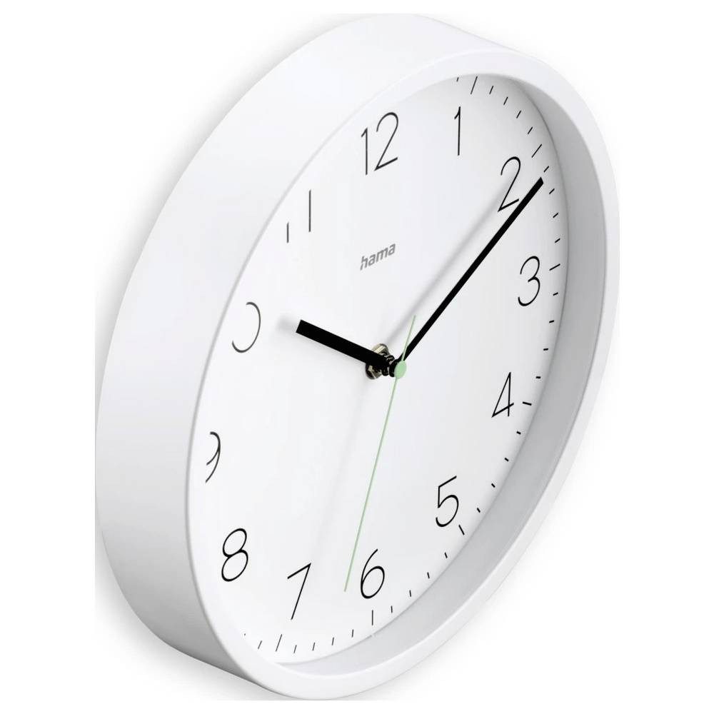 Hama Wanduhr 00222241 Funk Wanduhr 25 cm x 250 mm x 250 mm x 40 mm Weiß
