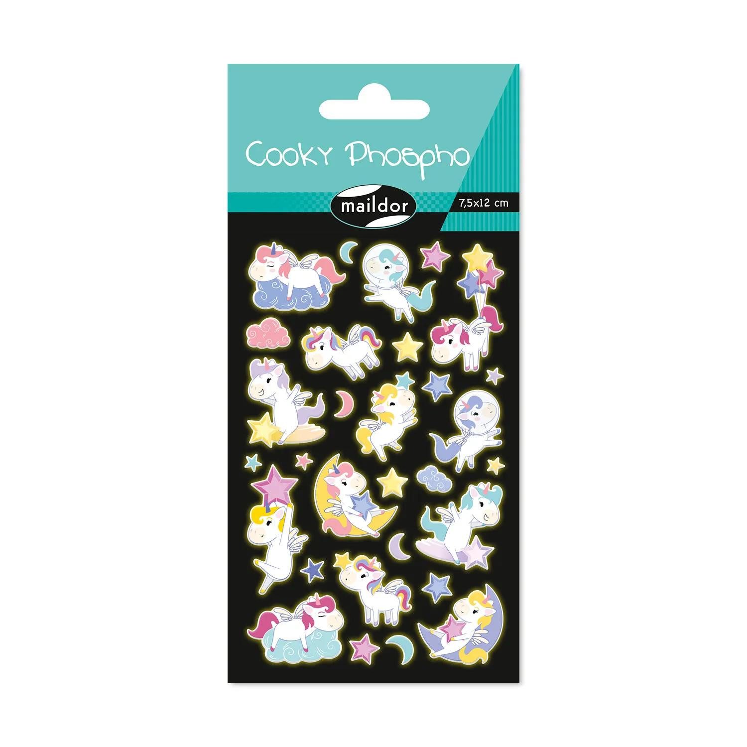 maildor Sticker 10x Stickerbogen 7,5x12cm, Einhörner Mehrfarbig CY164C, My Mandarine