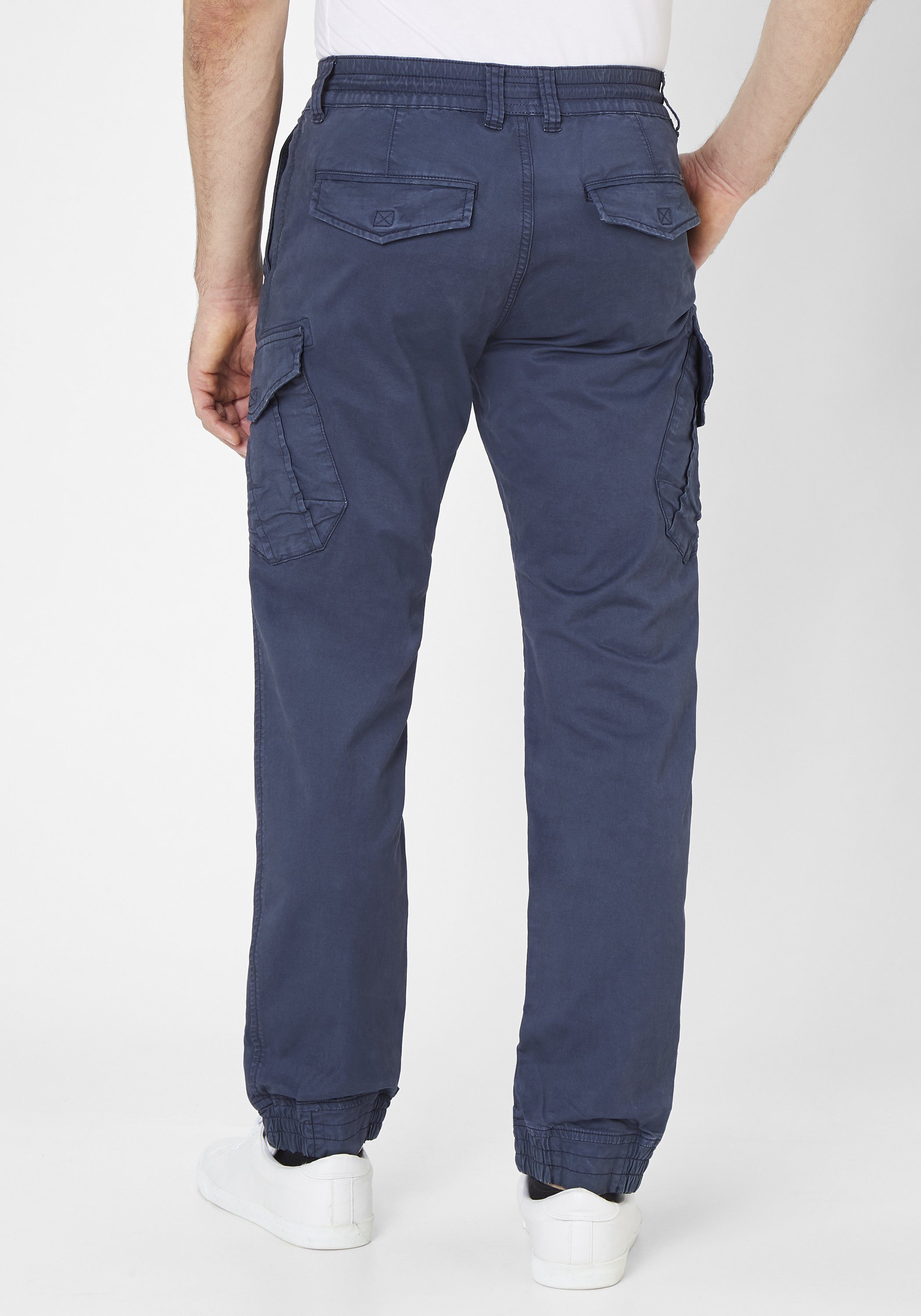 Cargohose Hose Cargotaschen navy mit Tapered-fit Paddock's MASON