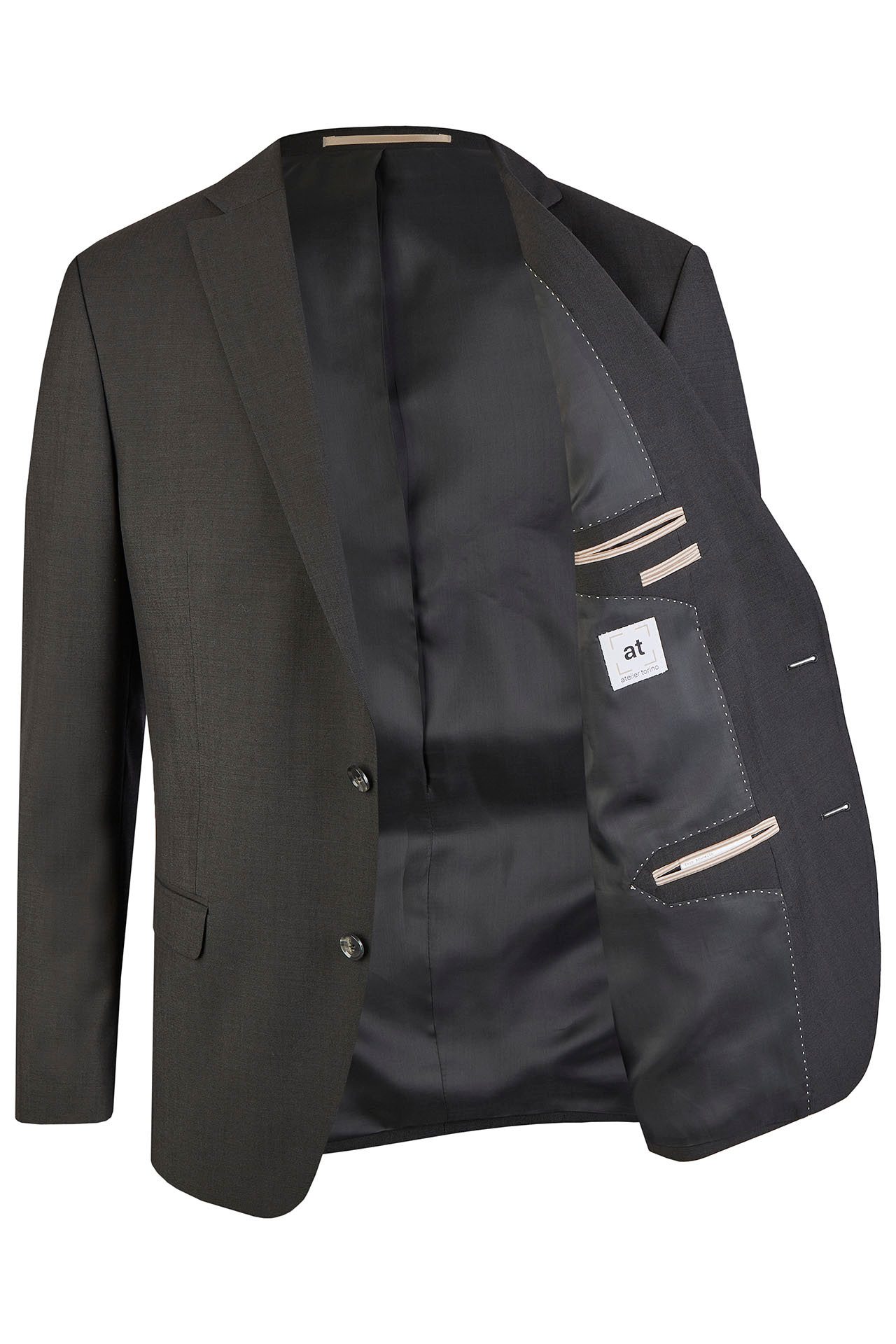 Atelier Torino Sakko Atelier-Torino MIX&MATCH Herren Anzug-Sakko Modern-Fit Anthrazit