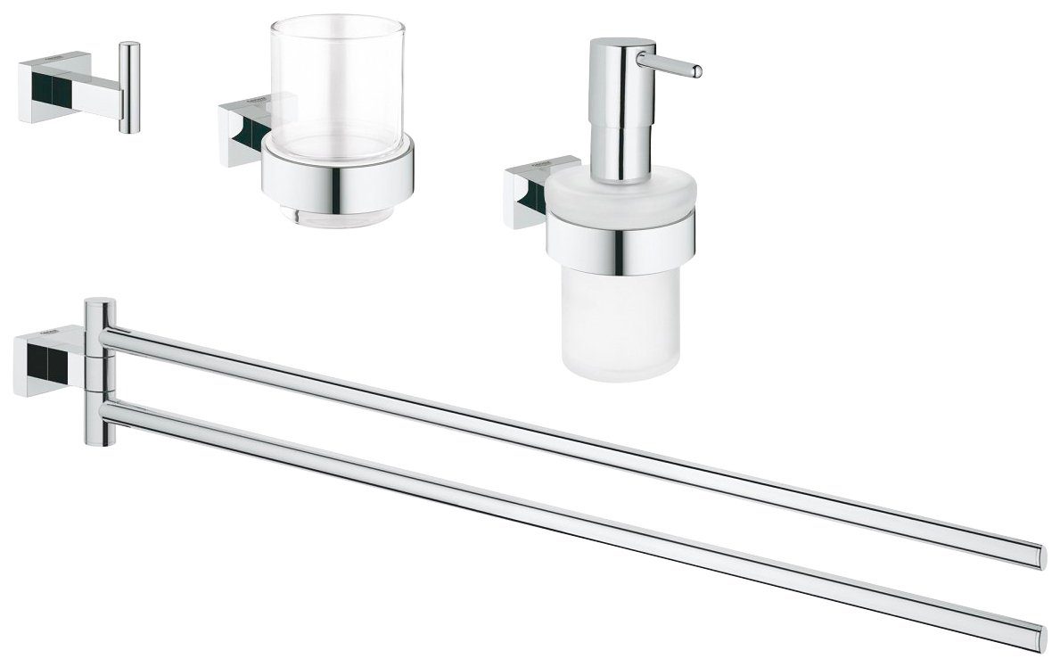 GROHE Bad-Accessoire-Set »Essentials Cube«, 4 in 1 | OTTO