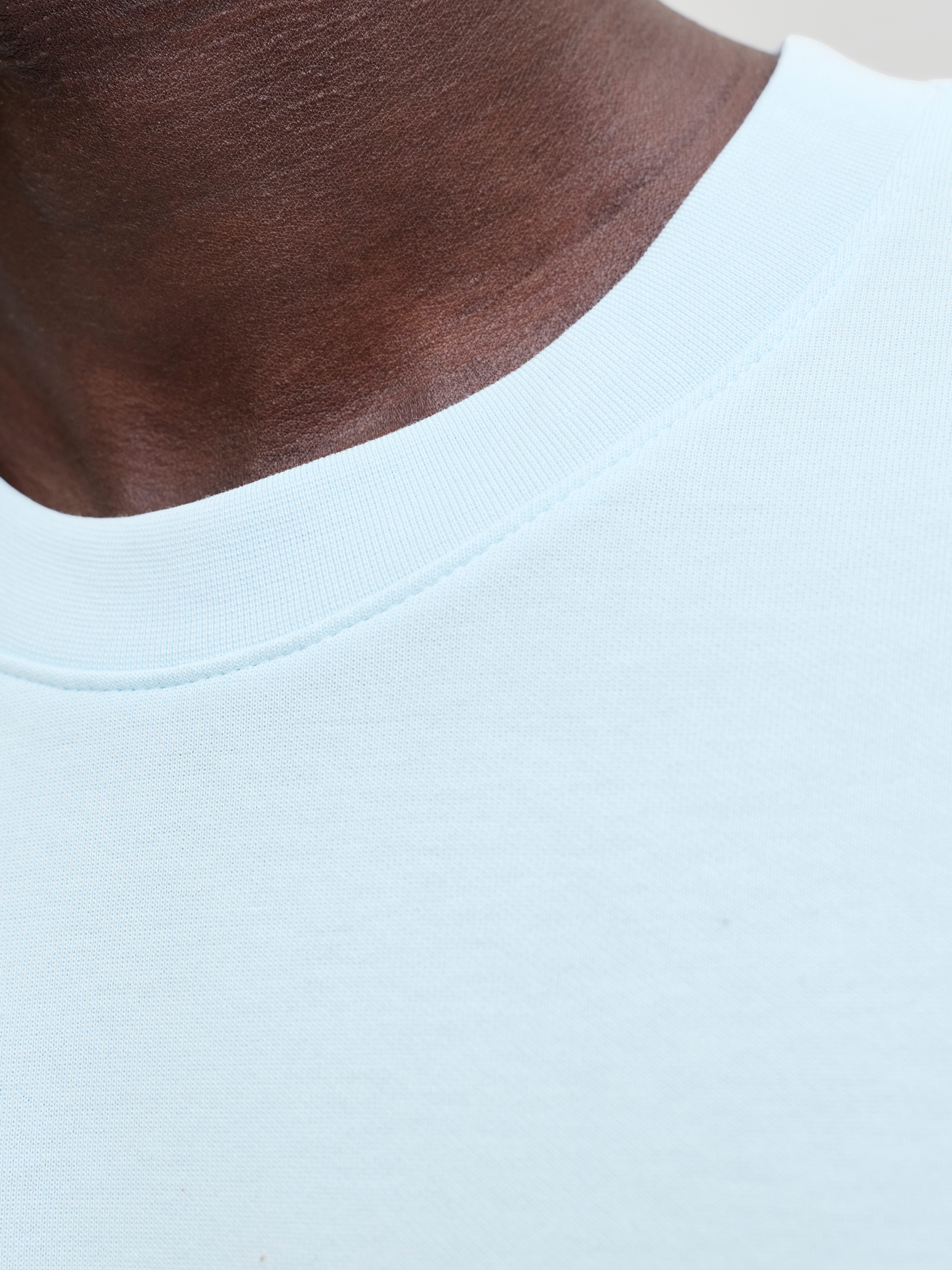Jack & Jones Kurzarmshirt JCOFUSION CHEST BRAND TEE SS CREW SN Materialmix, regular fit – Bild 3 von 5
